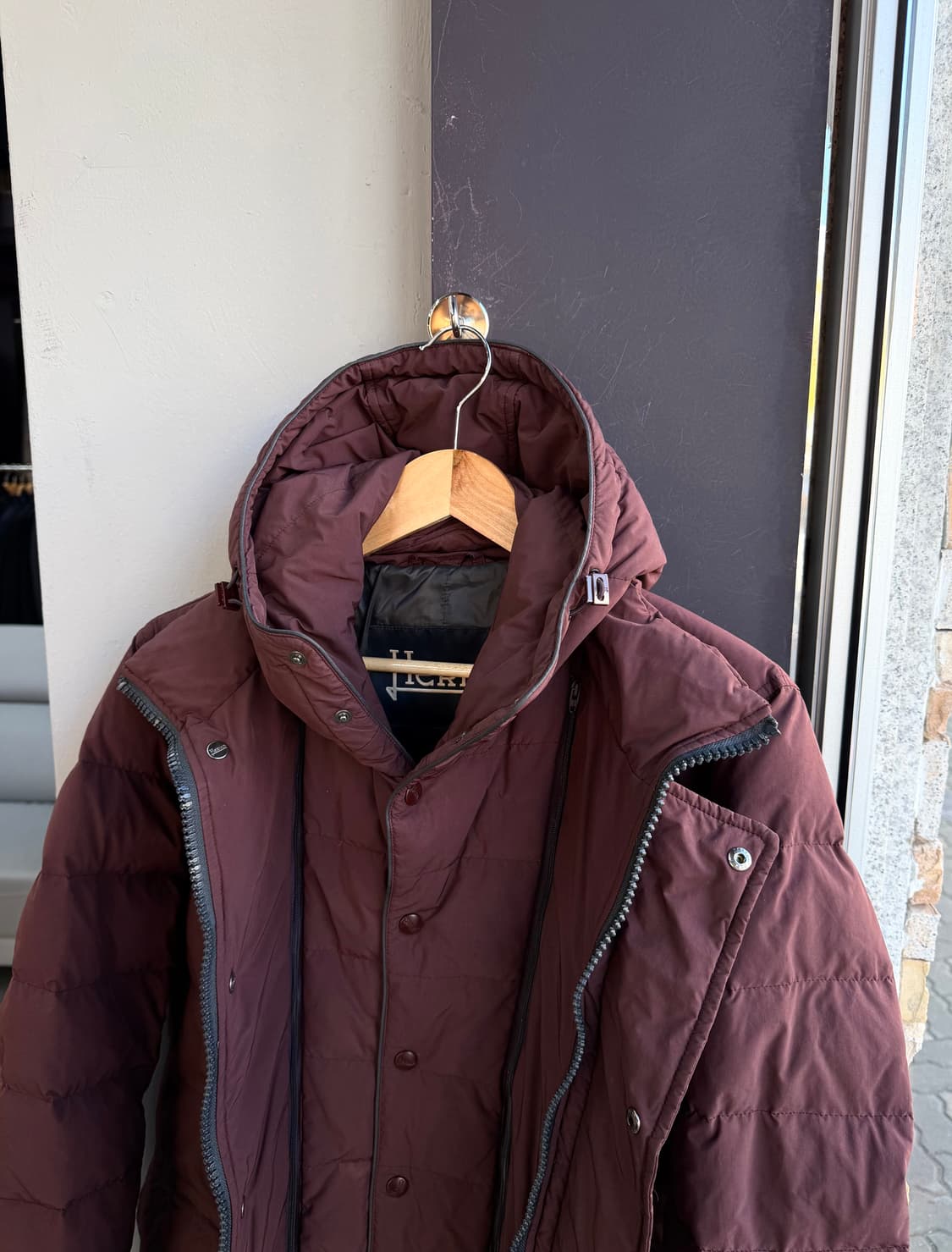 50/ 에르노 이중레이어 구스다운 후디드 패딩점퍼 상품이미지4