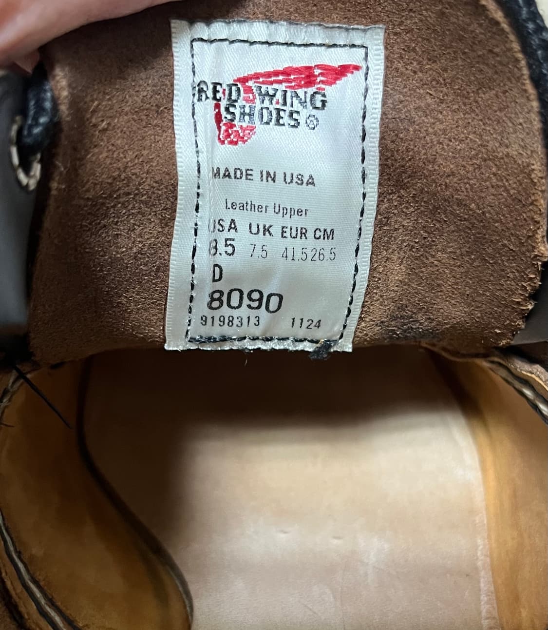 레드윙 옥스포드 8090 블랙 프레리 8.5D(265mm) 상품이미지8