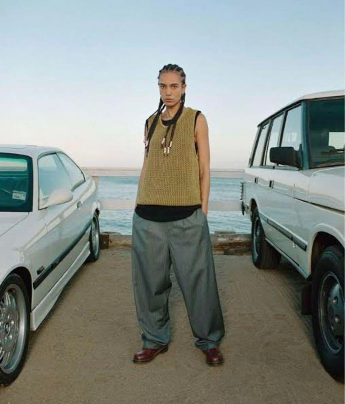 [30] 스투시 스트라이프 볼륨 플리츠 팬츠 베이지 상품이미지2