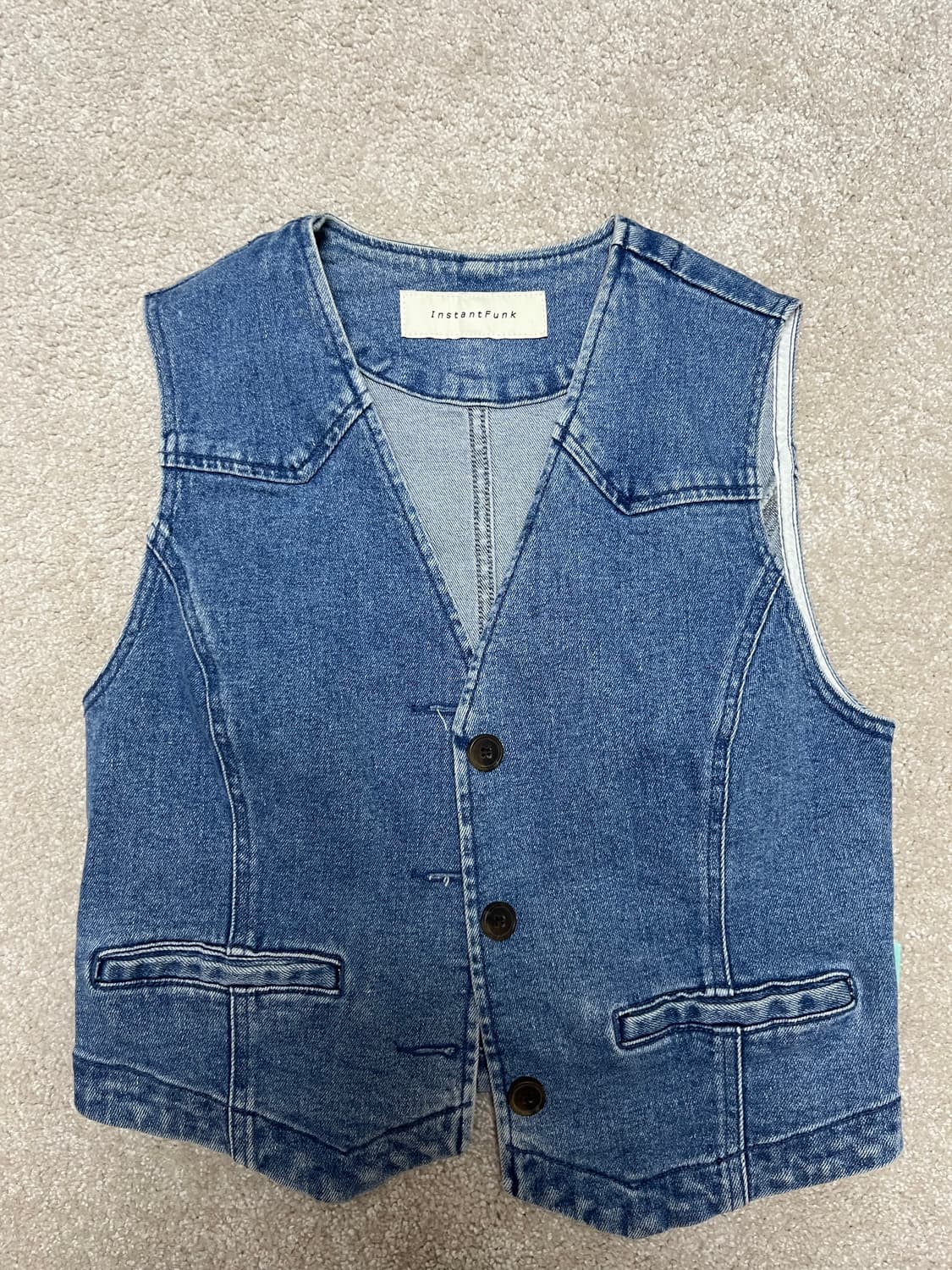인스턴트 데님 조끼 상품이미지1