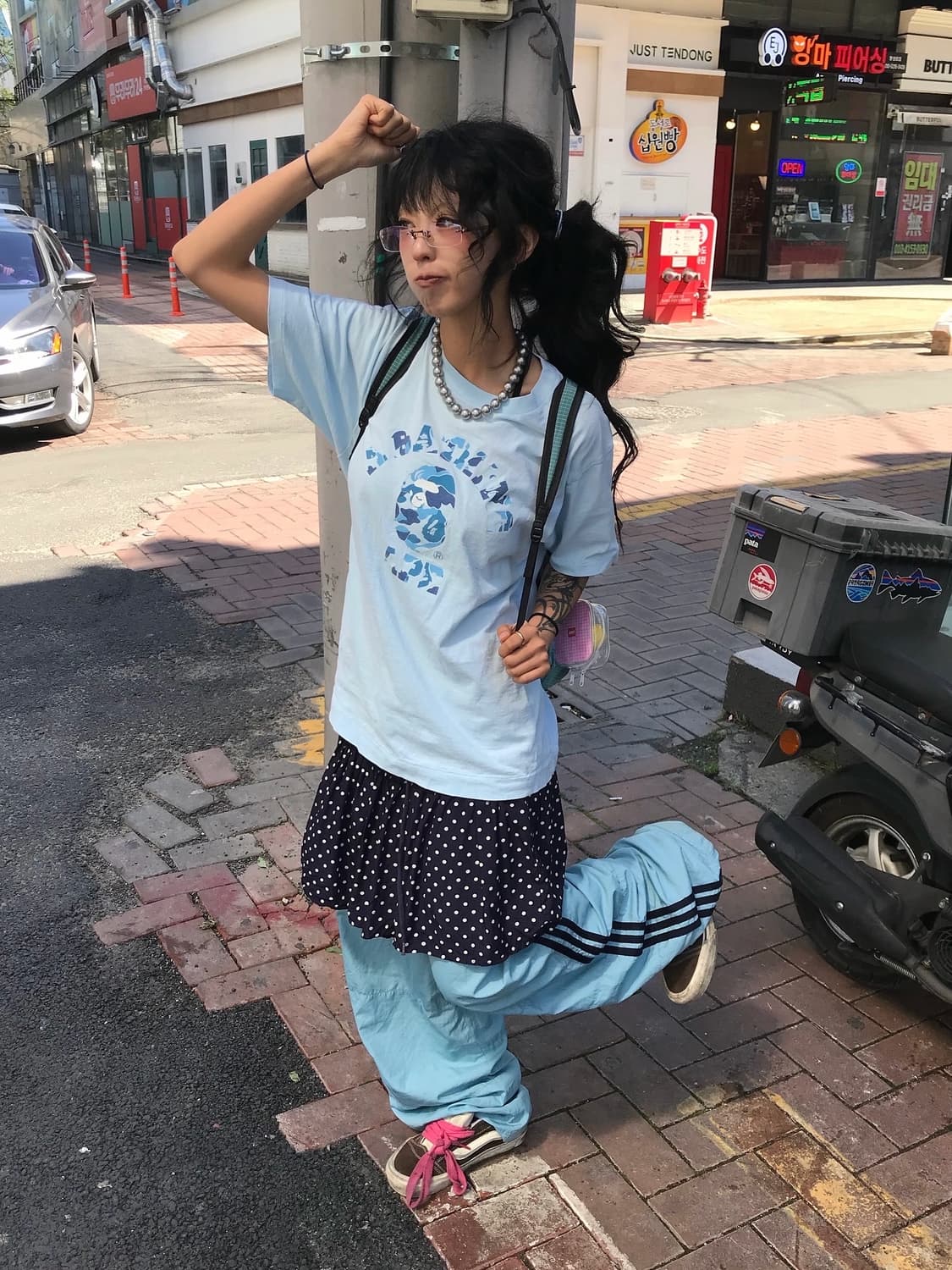 Bape Blue Camouflage T-shirt 상품이미지1