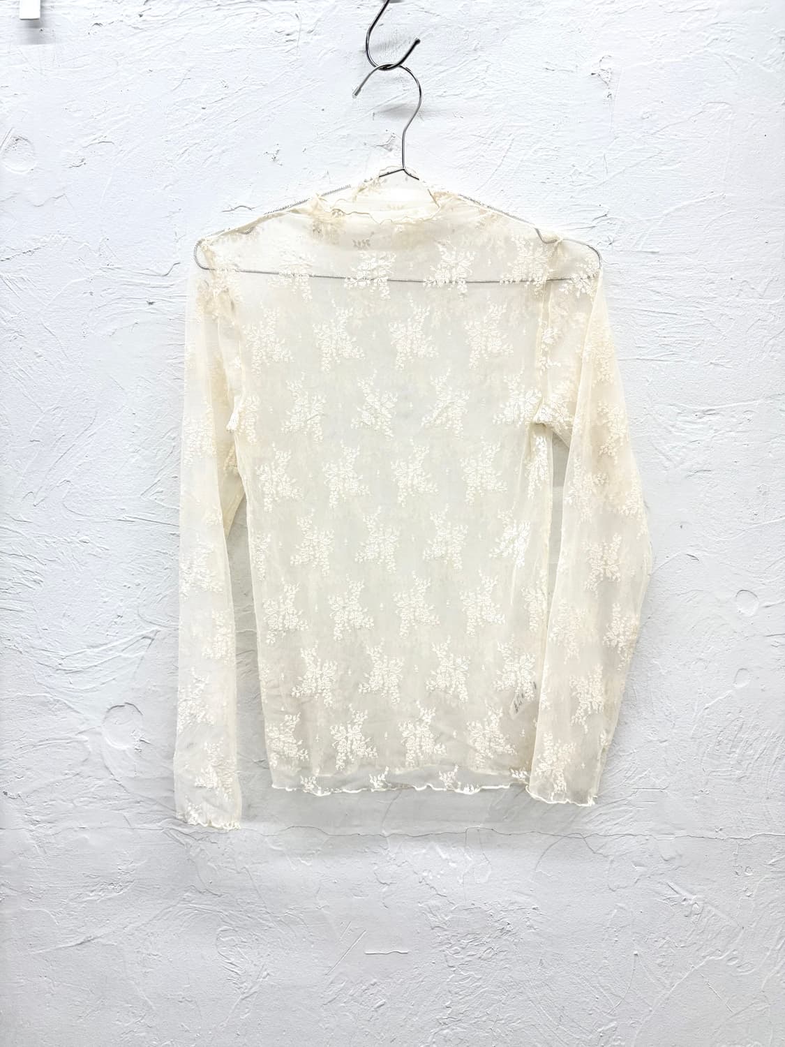 JPN 레이스 시스루 블라우스 상품이미지1