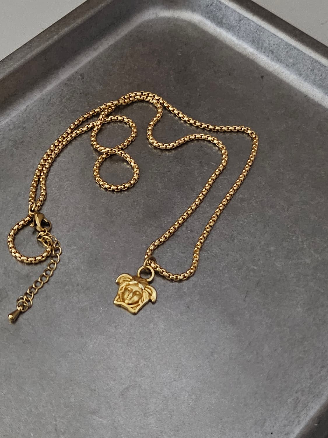 57 베르사체 빈티지 정품 목걸이 업사이클링 써지컬체인 남자목걸이 상품이미지3