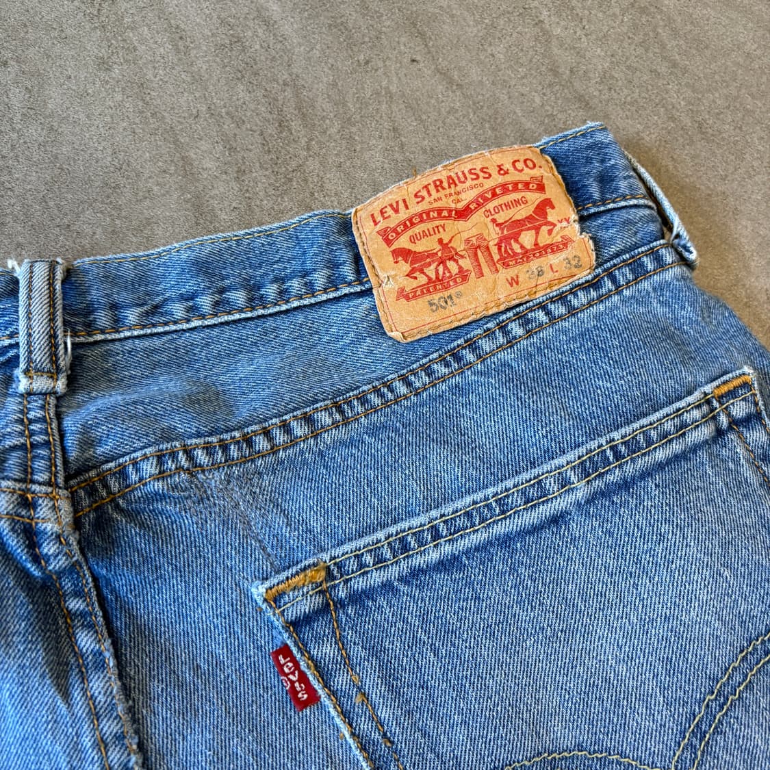 리바이스 정품 501 데님 팬츠 바지 상품이미지10
