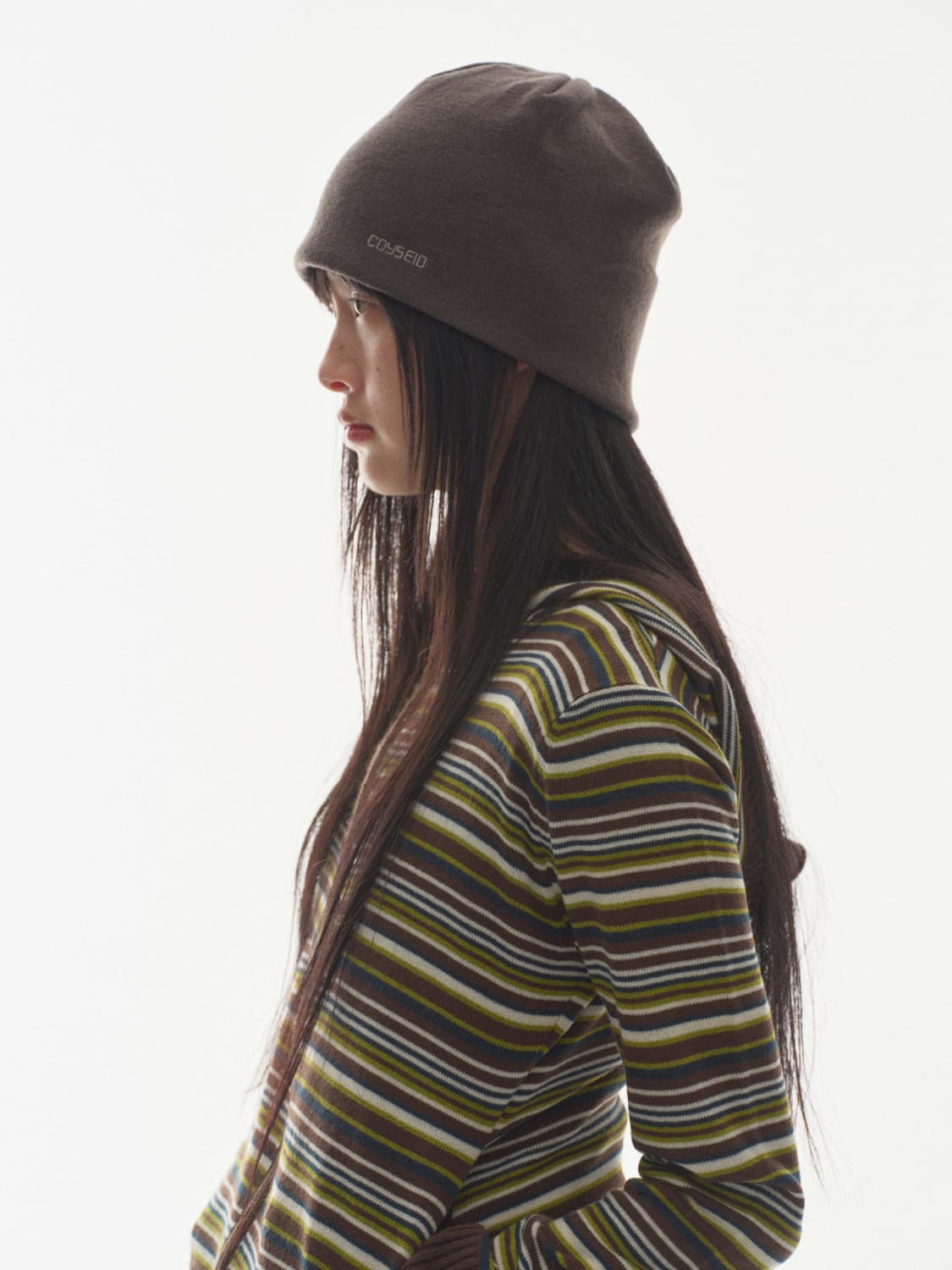 Coyseio DUAL SIMPLE BEANIE CHARCOAL 상품이미지2