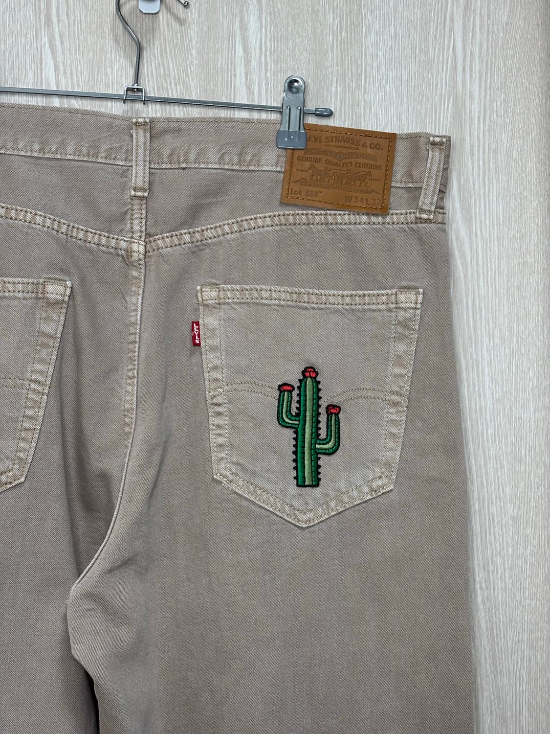 리바이스 프리미엄568 루즈핏 라이트웨이트진34"/연브라운 상품이미지1