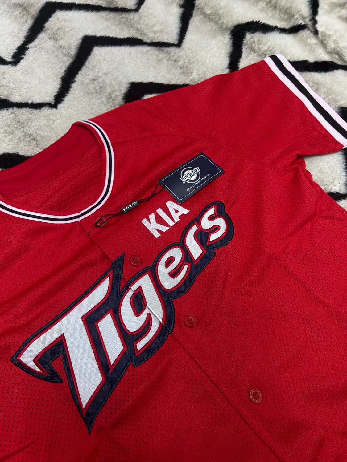 [XL]기아타이거즈 메쉬 반팔유니폼/노마킹 상품이미지1