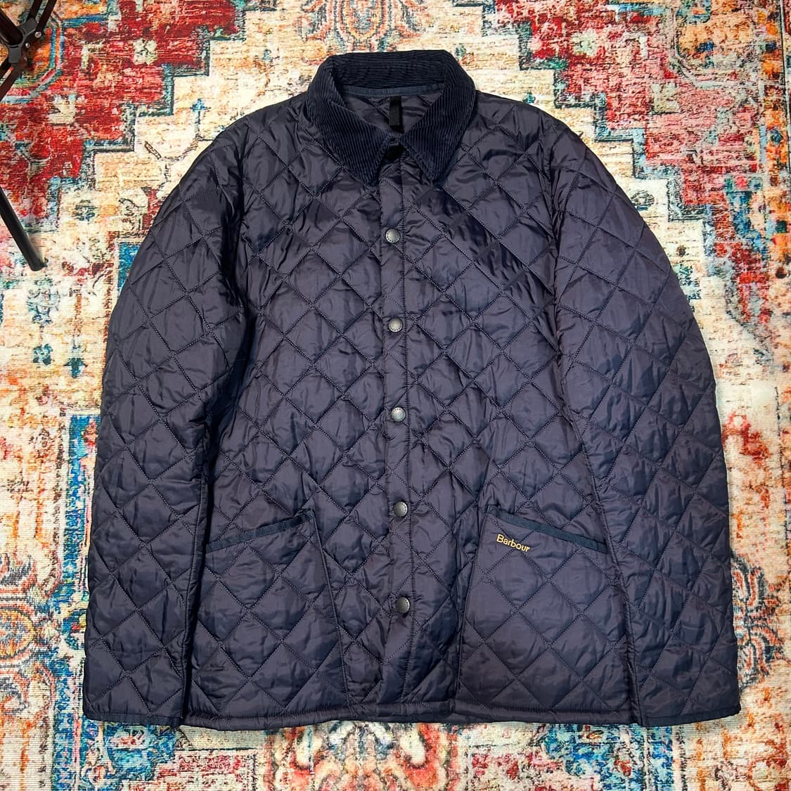 [XL] 바버 18FW 네이비 퀄팅자켓 상품이미지1