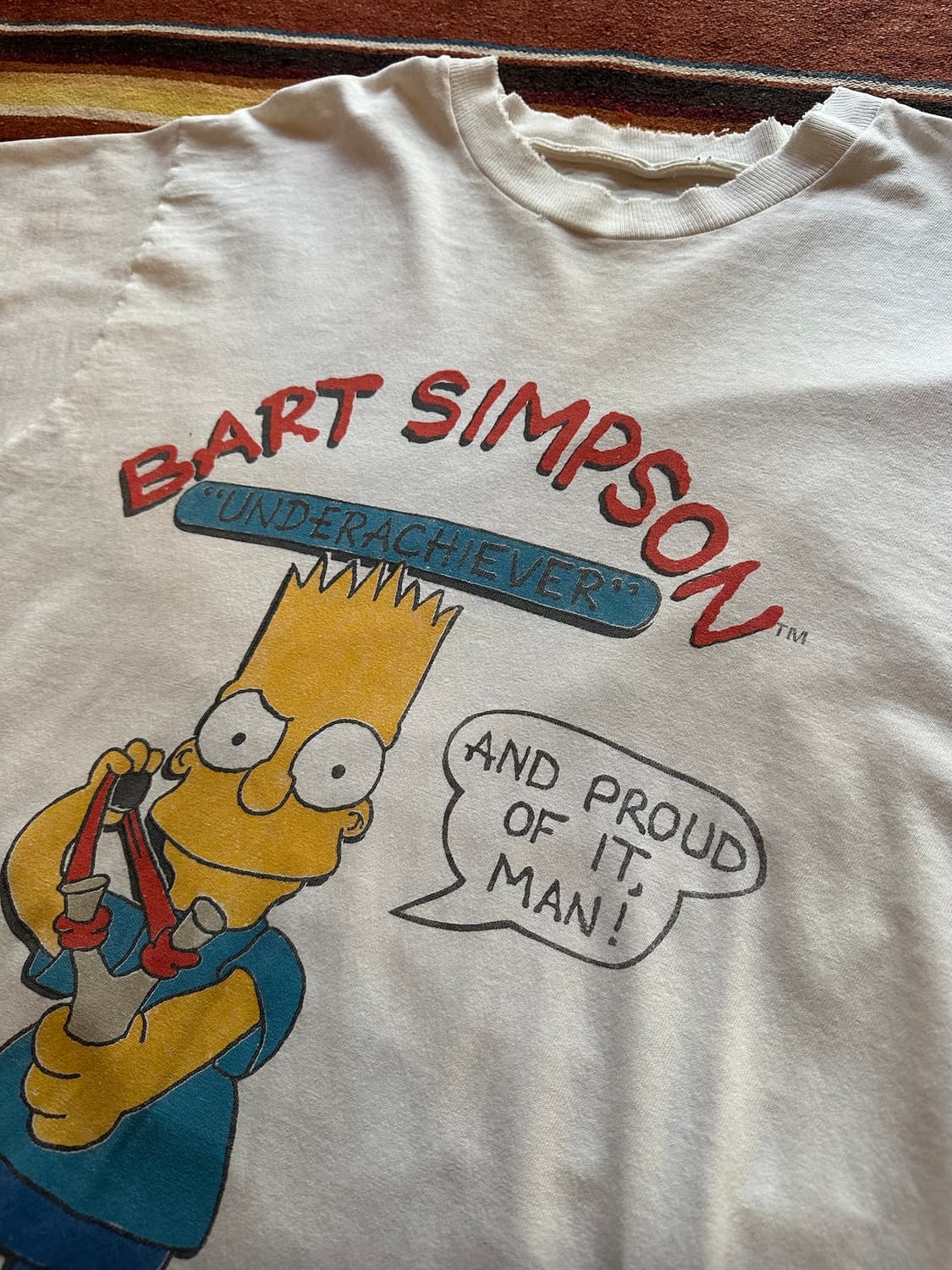 90s USA 빈티지 심슨 반팔 티셔츠 상품이미지4