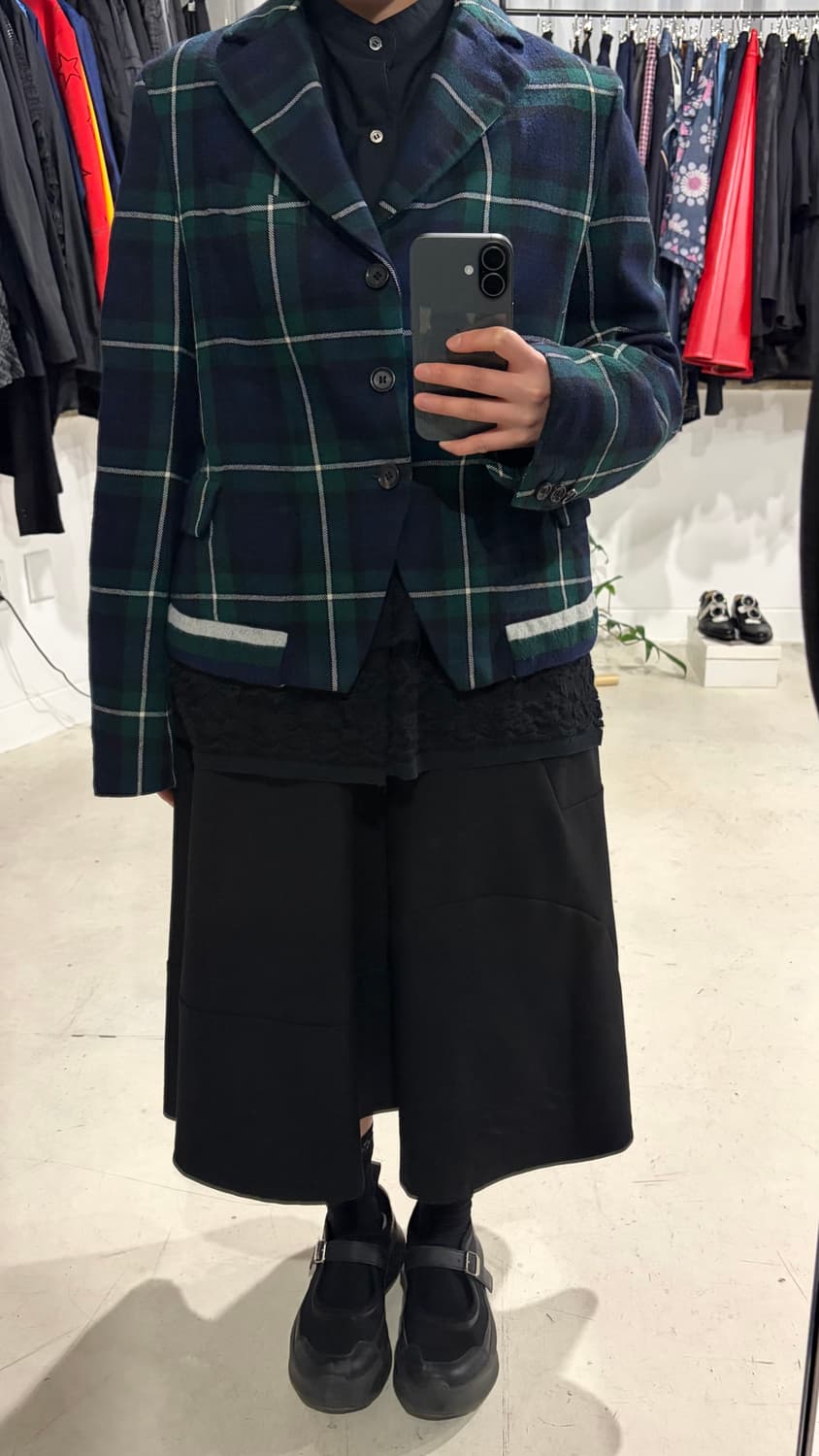 Round Cut Check Jacket 상품이미지3