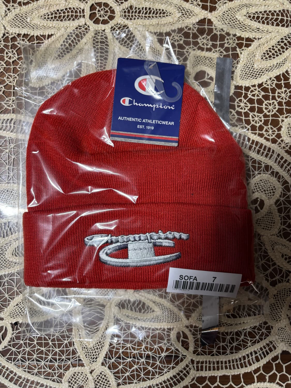 슈프림 x 챔피온 3D 메탈릭 로고 비니 상품이미지1