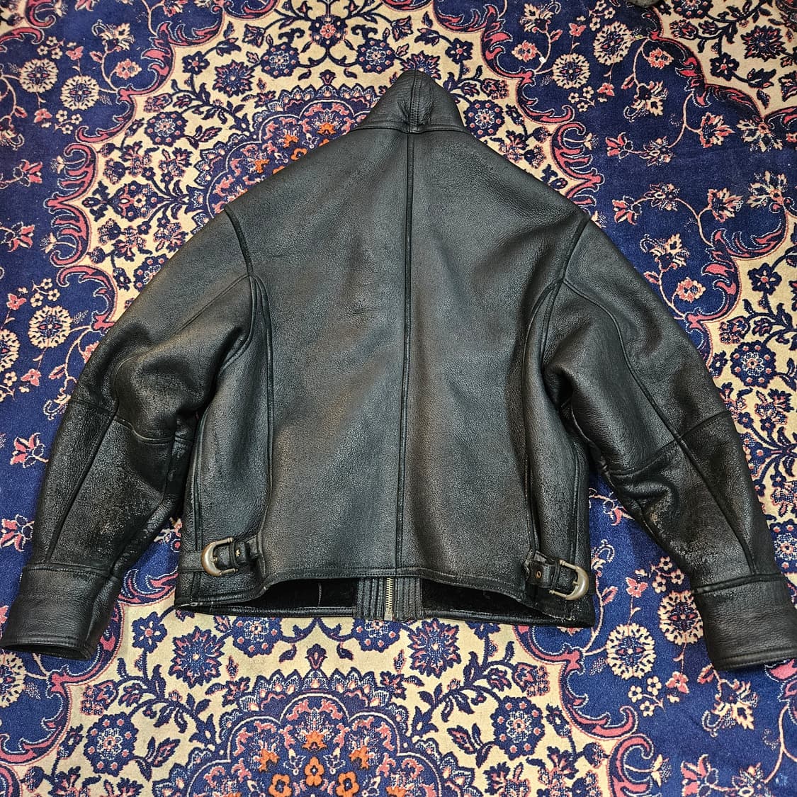 베르사체 90's 빈티지 워시드 가죽 양털 무스탕  상품이미지2