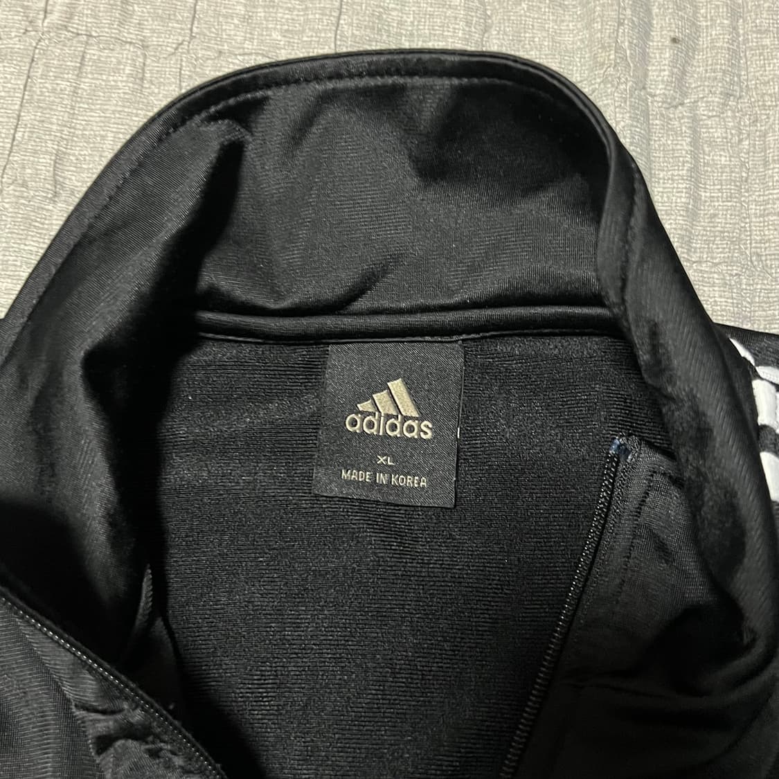 아디다스 빈티지 져지 블랙 XL 트랙탑 삼선 트레이닝복 Y2K 상품이미지2