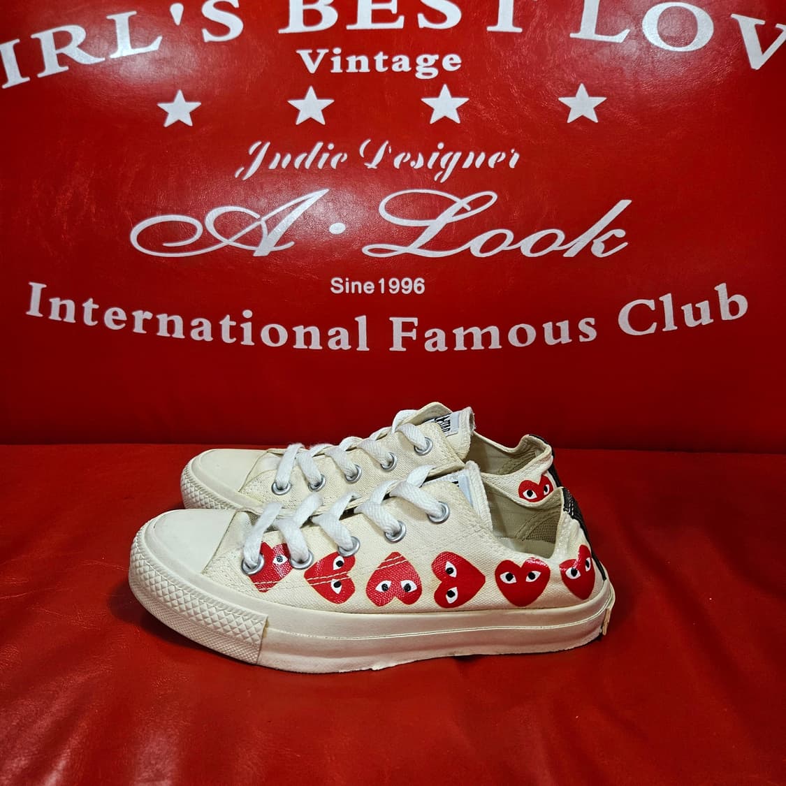  (일본판) 꼼데가르송 x 컨버스 스니커즈 상품이미지1