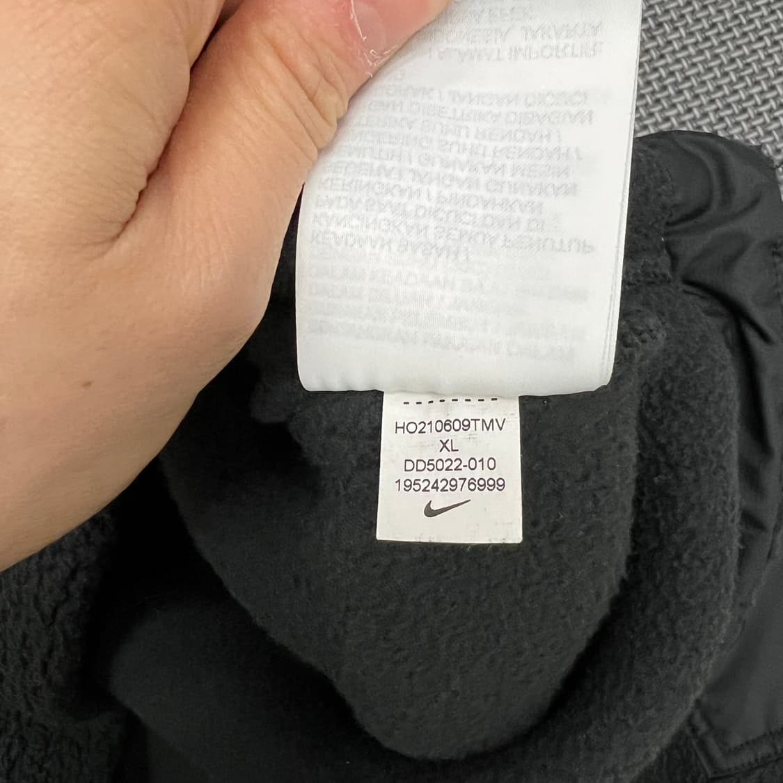 나이키 블랙 후리스 상품이미지3