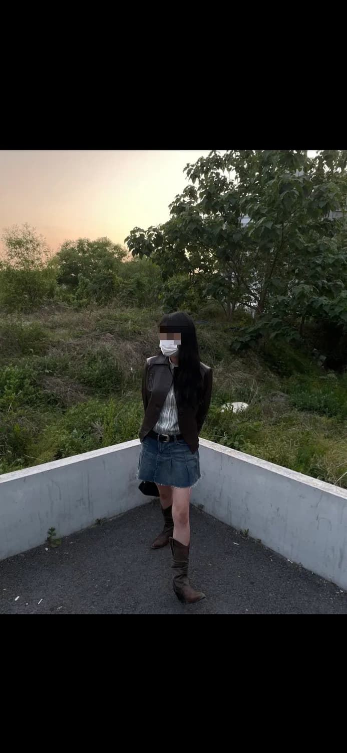 빈티지 브라운 가죽 자켓 상품이미지2