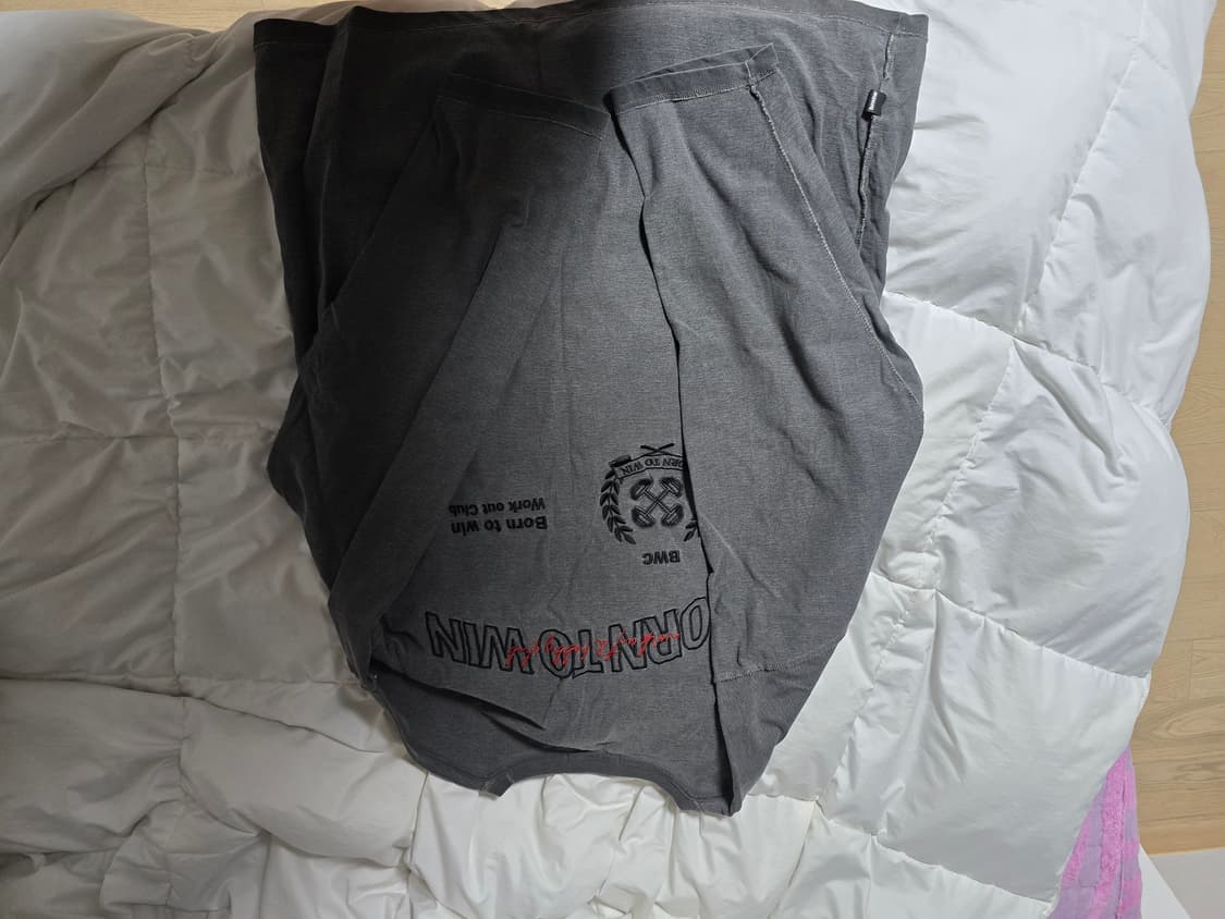 본투윈 긴팔티 차콜 상품이미지2