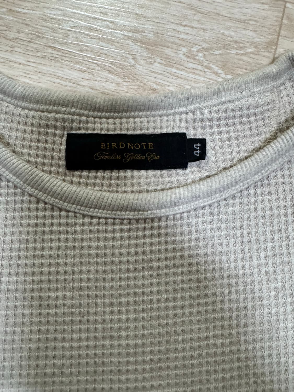 (홍태준)버드노트 와플 크루넥 니트 상품이미지3