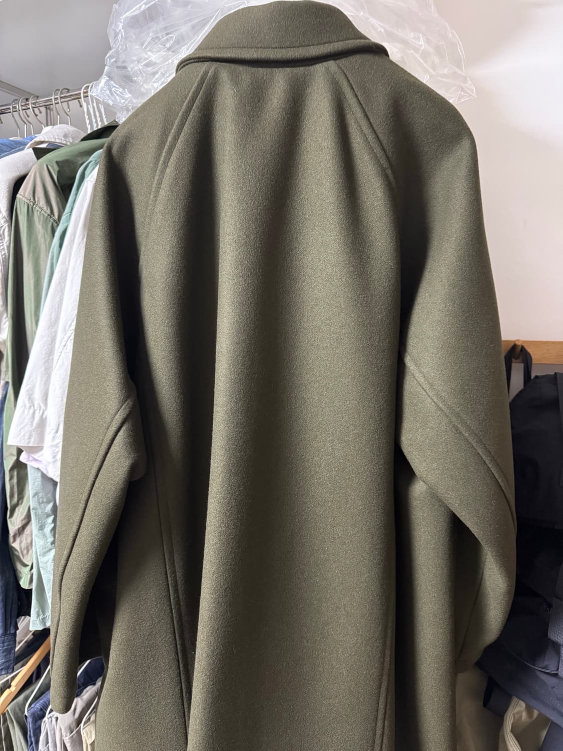 도큐먼트 울멜톤 카키 코트 XL 새상품 상품이미지5