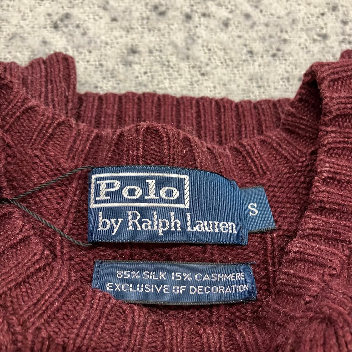 N3 폴로 꽈배기 니트 케이블 버건디 와인 상품이미지3