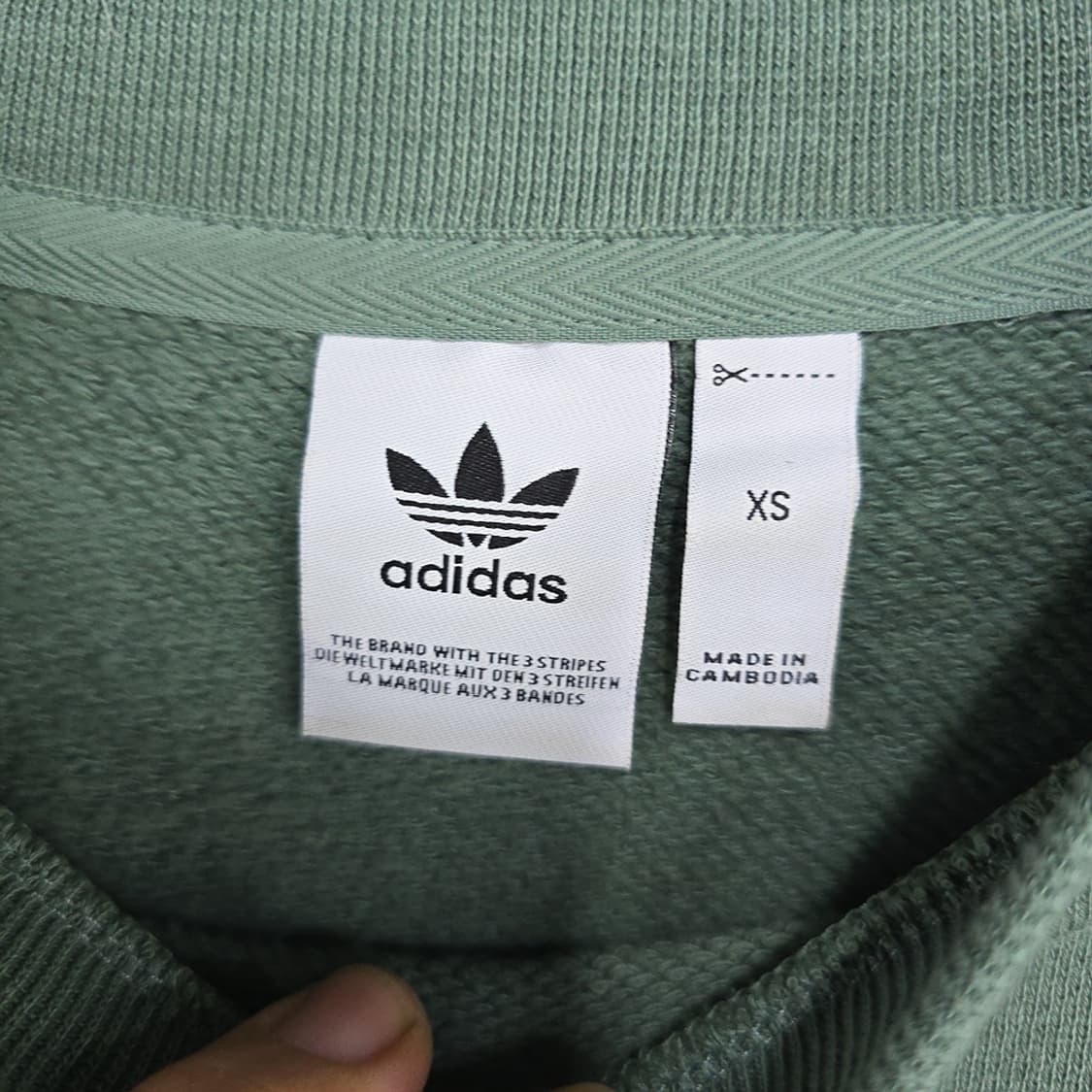 아디다스(adidas) 트레포일 오버사이즈 맨투맨 XS 상품이미지5