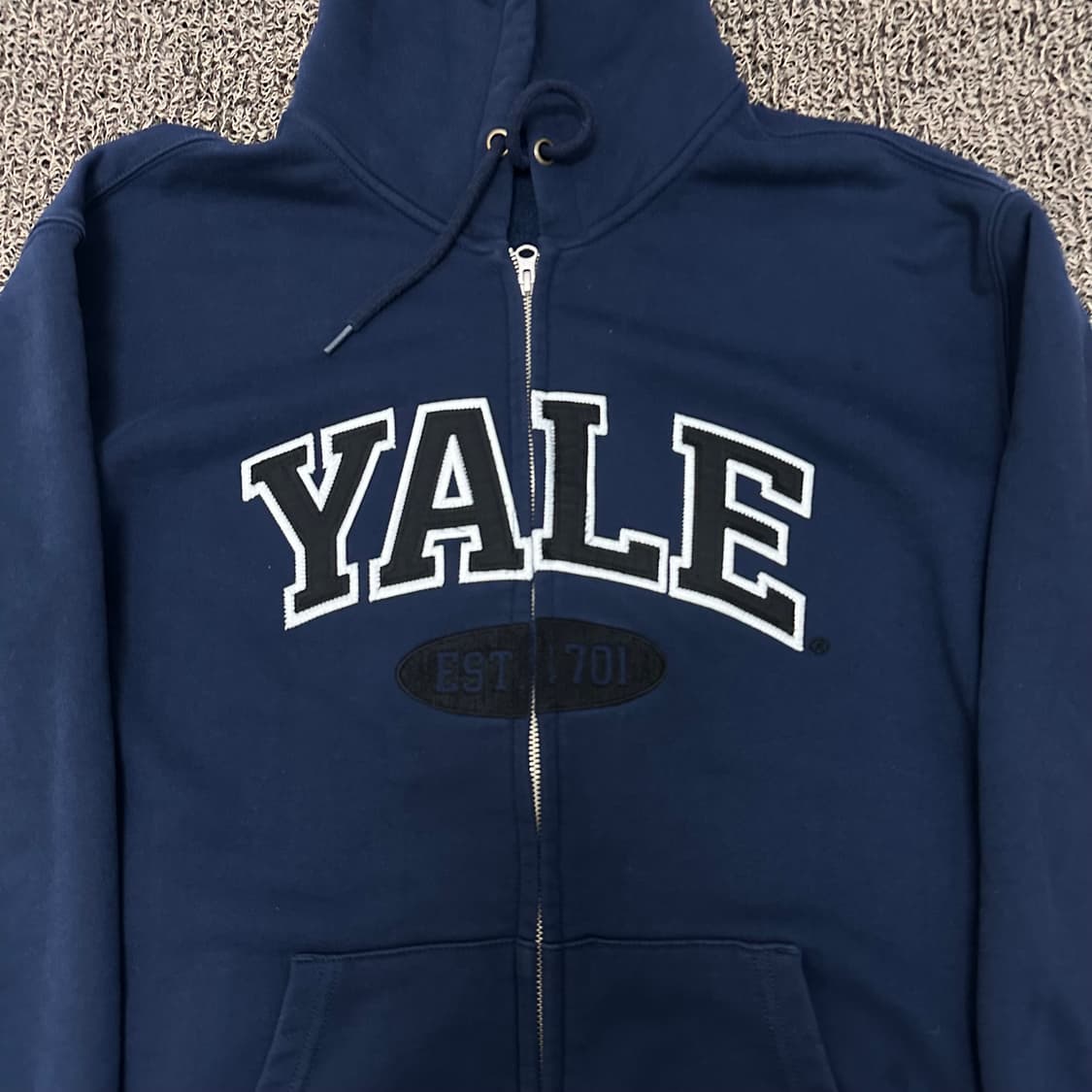 YALE 예일 후드집업 네이비 L 상품이미지2