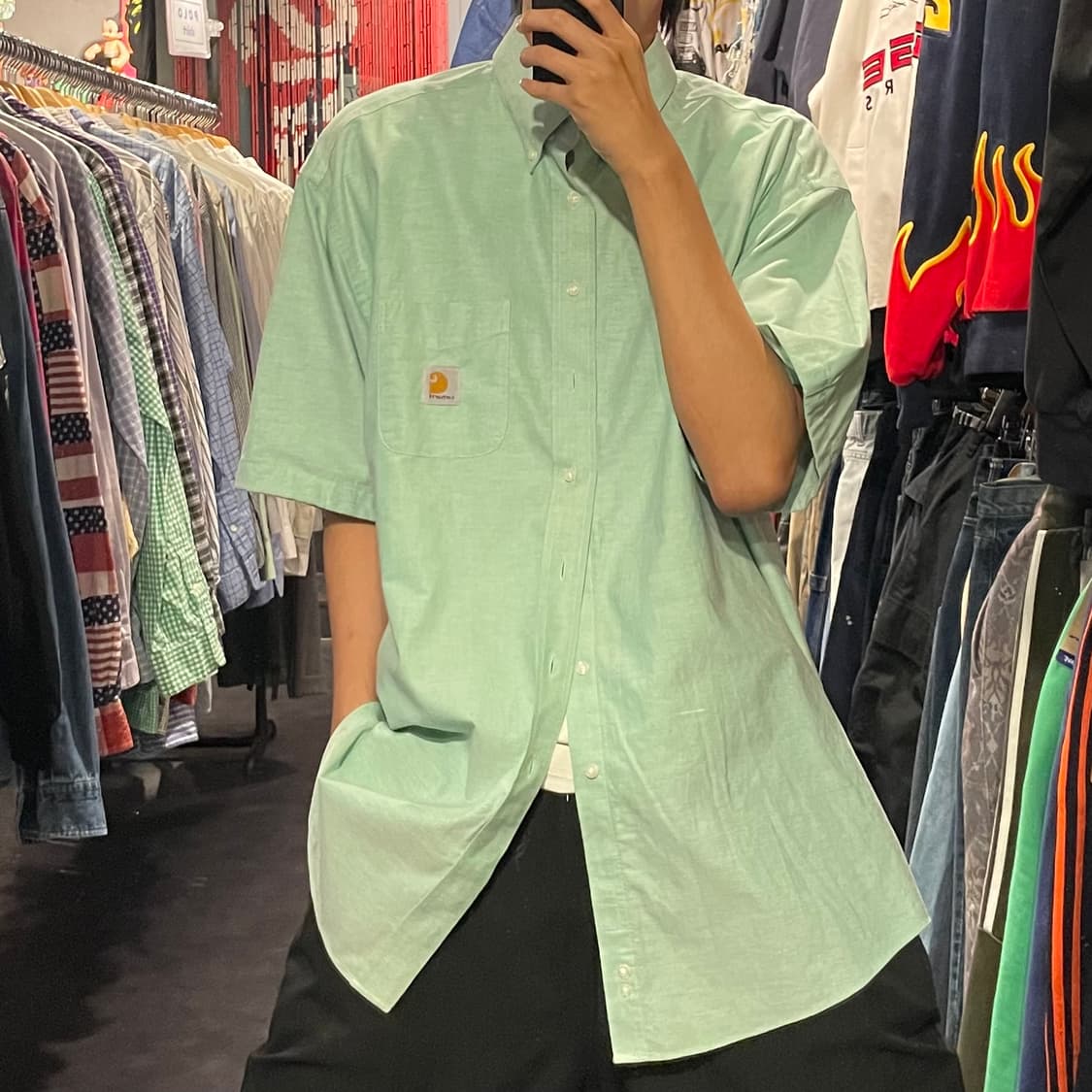 [IM] carhartt 칼하트 민트  반팔셔츠 상품이미지3