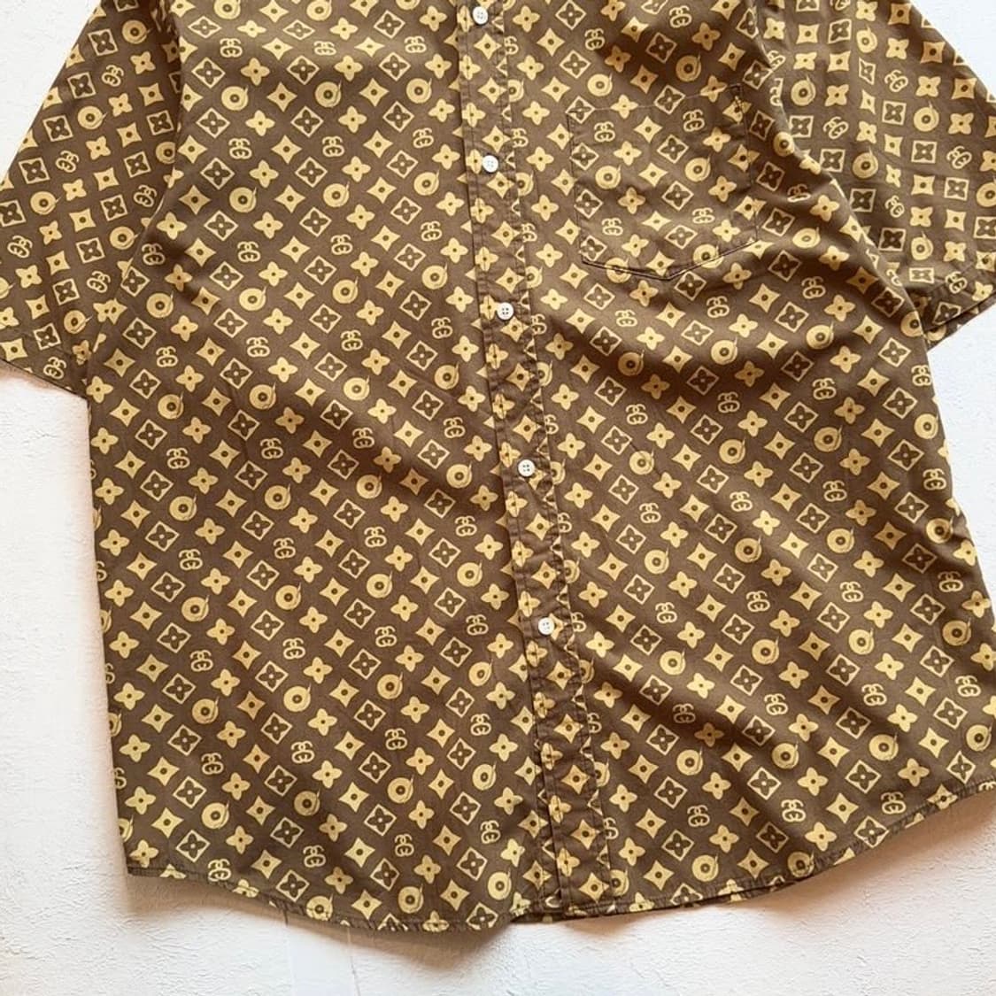 90‘s 스투시 모노그램 셔츠 상품이미지4