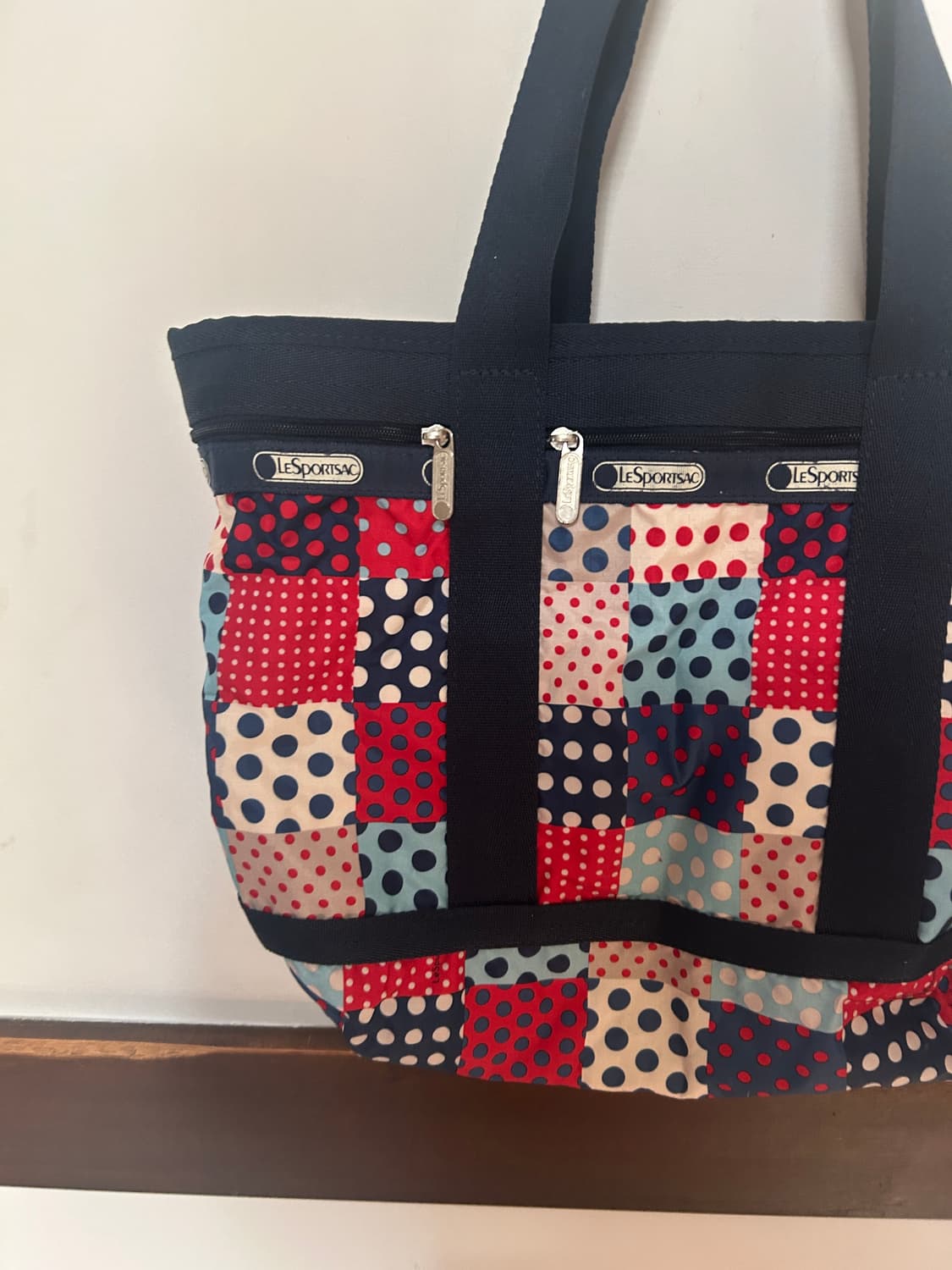 레스포삭 땡땡이 토트백  상품이미지2