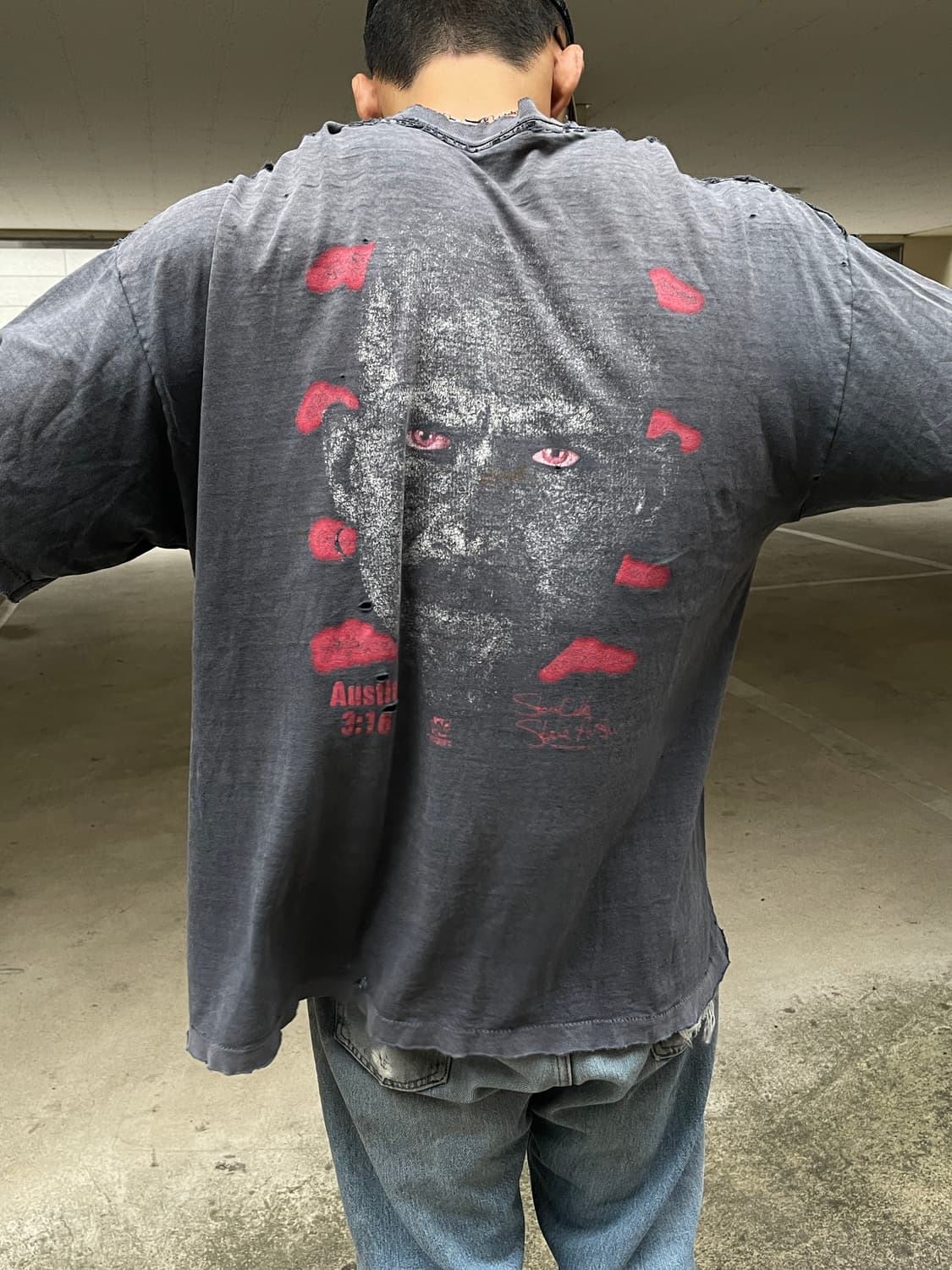 90s Stone Cold Thrashed Vintage T-shirt 상품이미지1