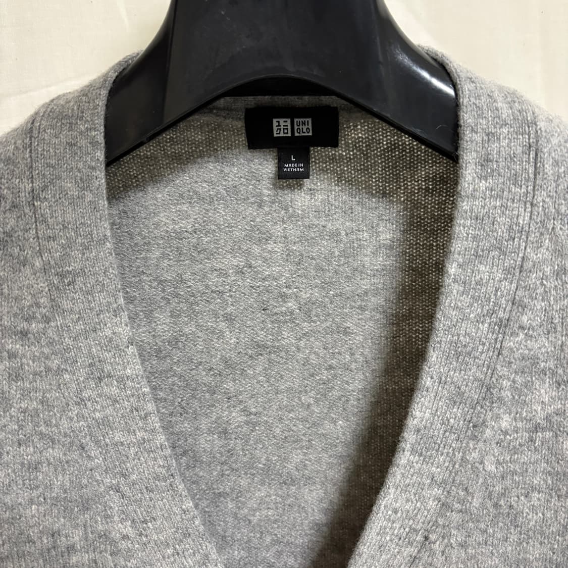 유니클로 램스울 가디건 / 그레이, L 상품이미지4