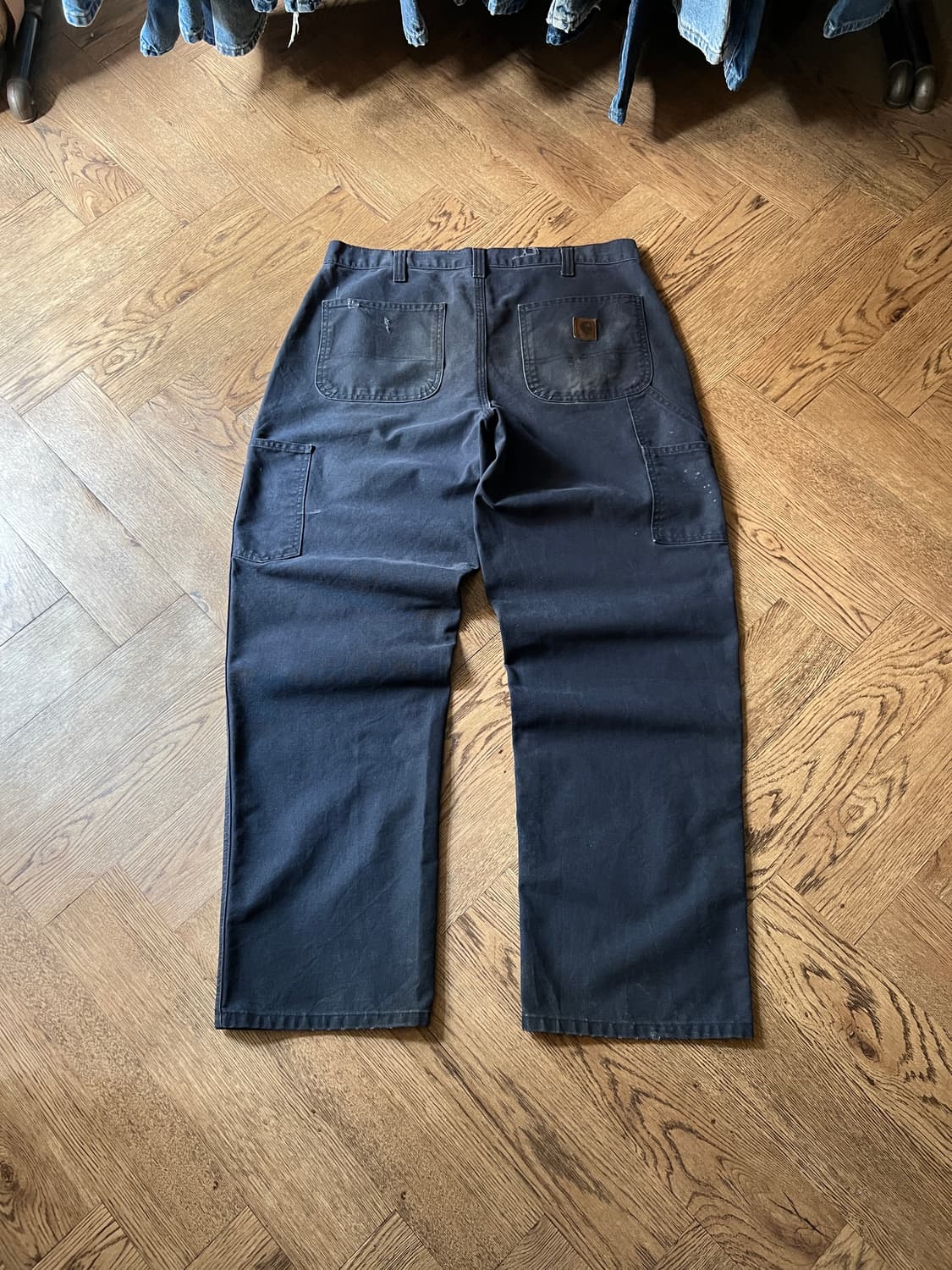 [34]칼하트 USA 덩가리핏 미드나잇 네이비 싱글니 카펜터 워크 팬츠 상품이미지2