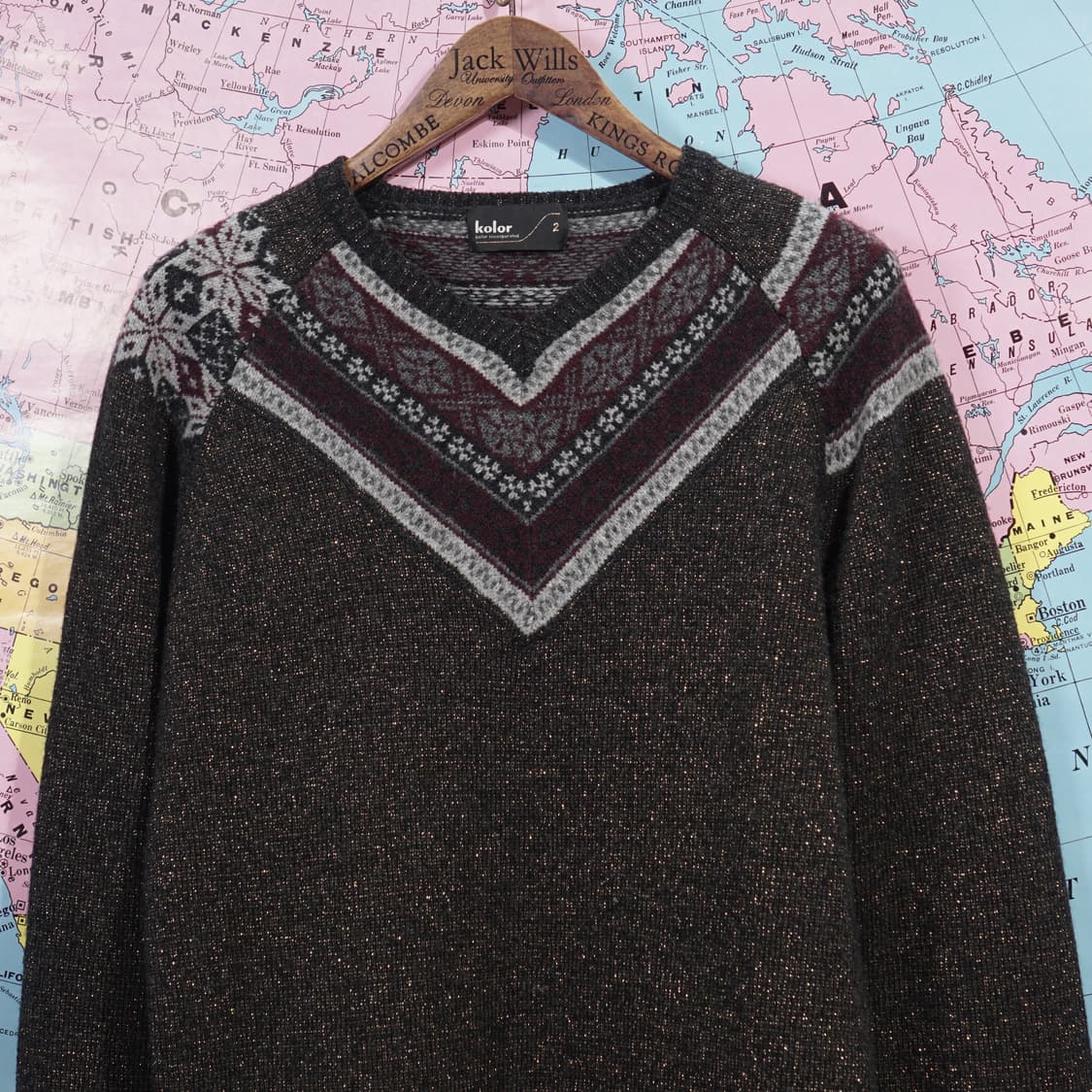 Kolor 컬러 비대칭 니트 상품이미지3