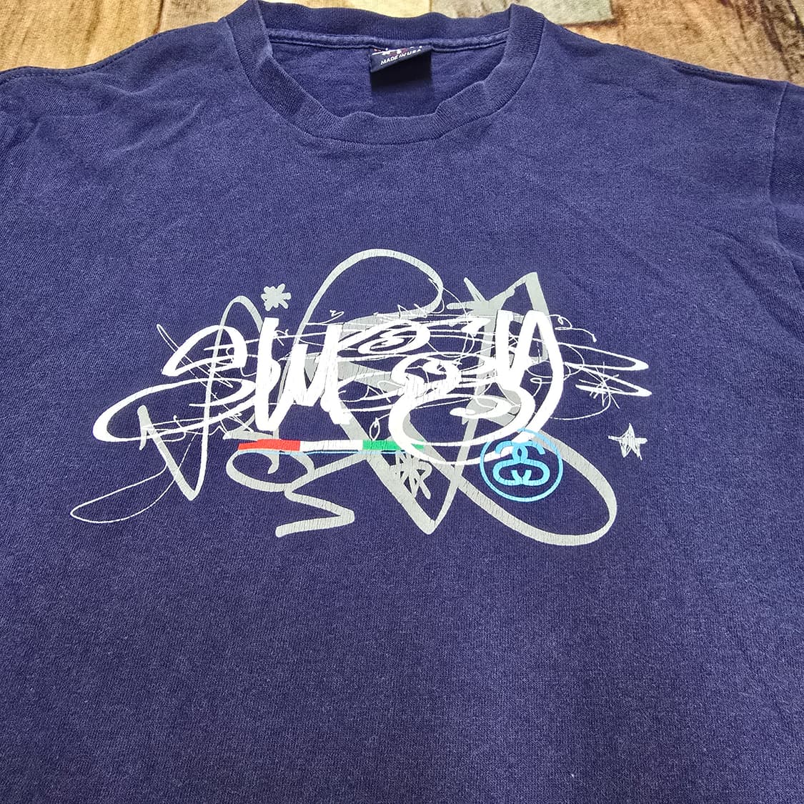 Vintage 90s USA Stussy 싱글스티치 루프휠 티셔츠 상품이미지2