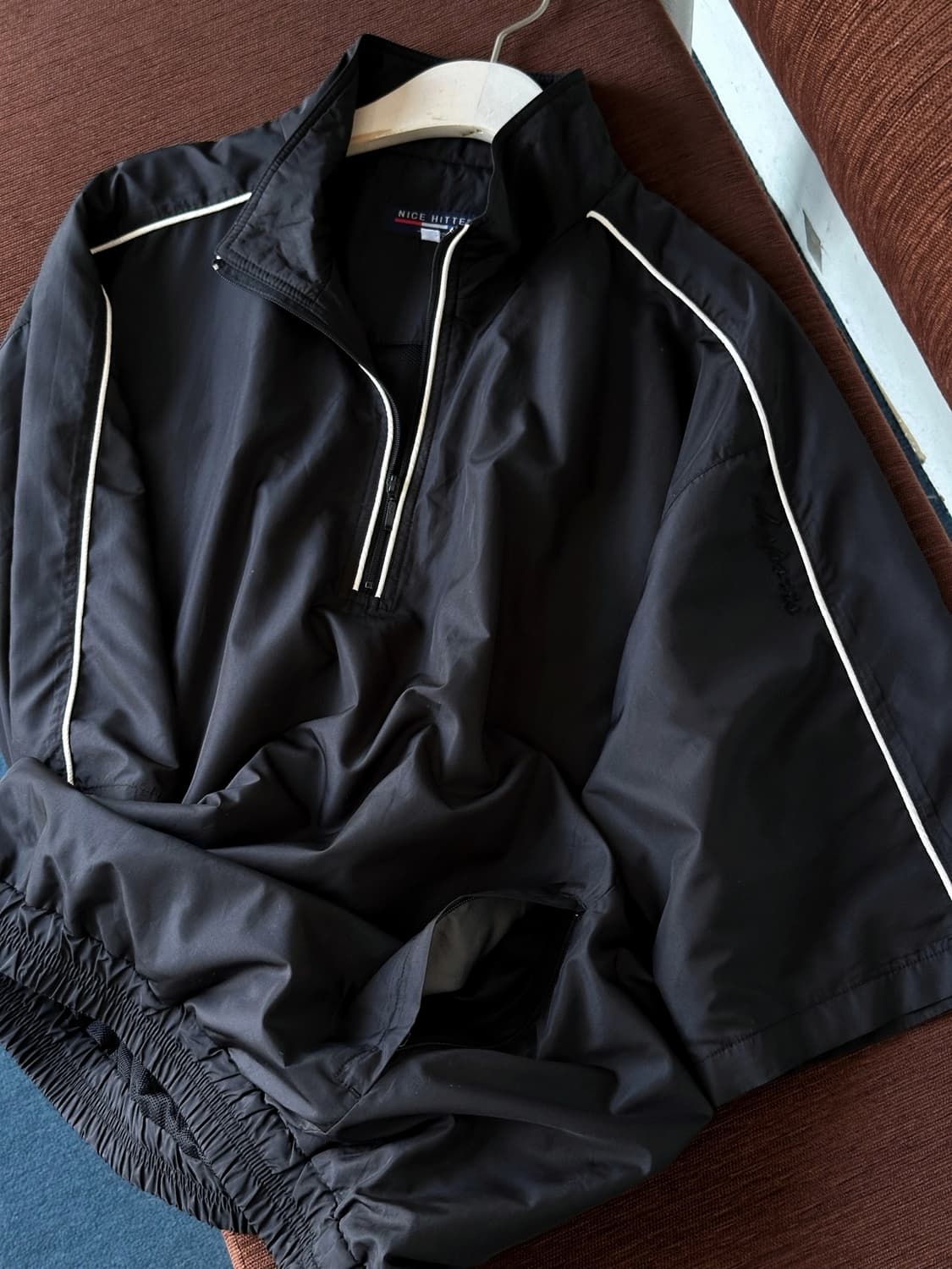 Washed poly 2way H/S warm up anorak 상품이미지1