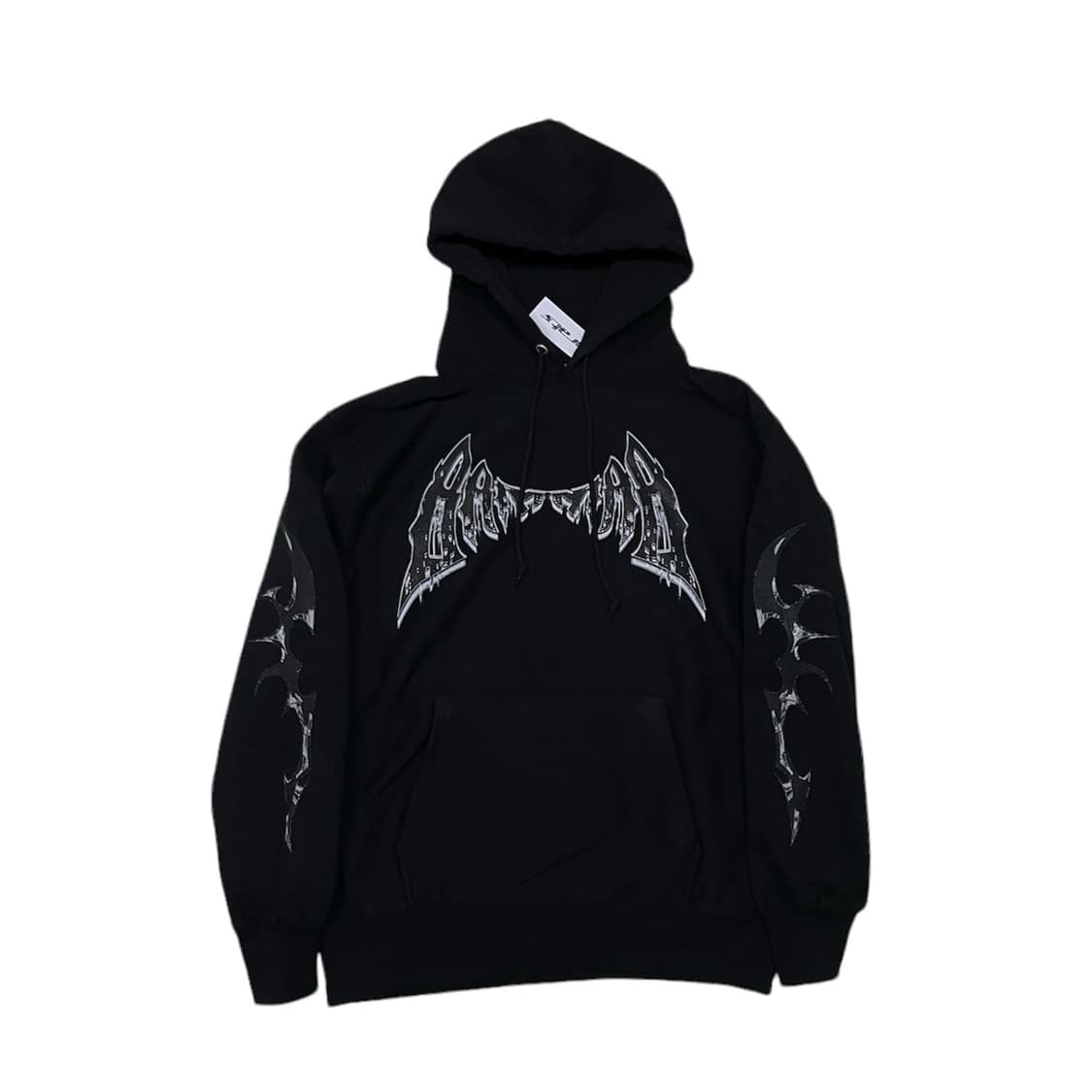 punk lettering hood t-shirt 상품이미지4