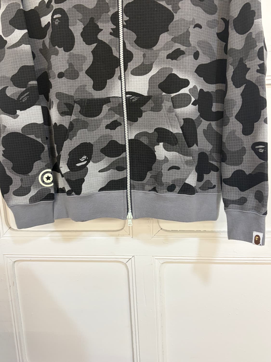 딱붙핏!! 베이프 흑계 샤크 후드 야광! 상품이미지7