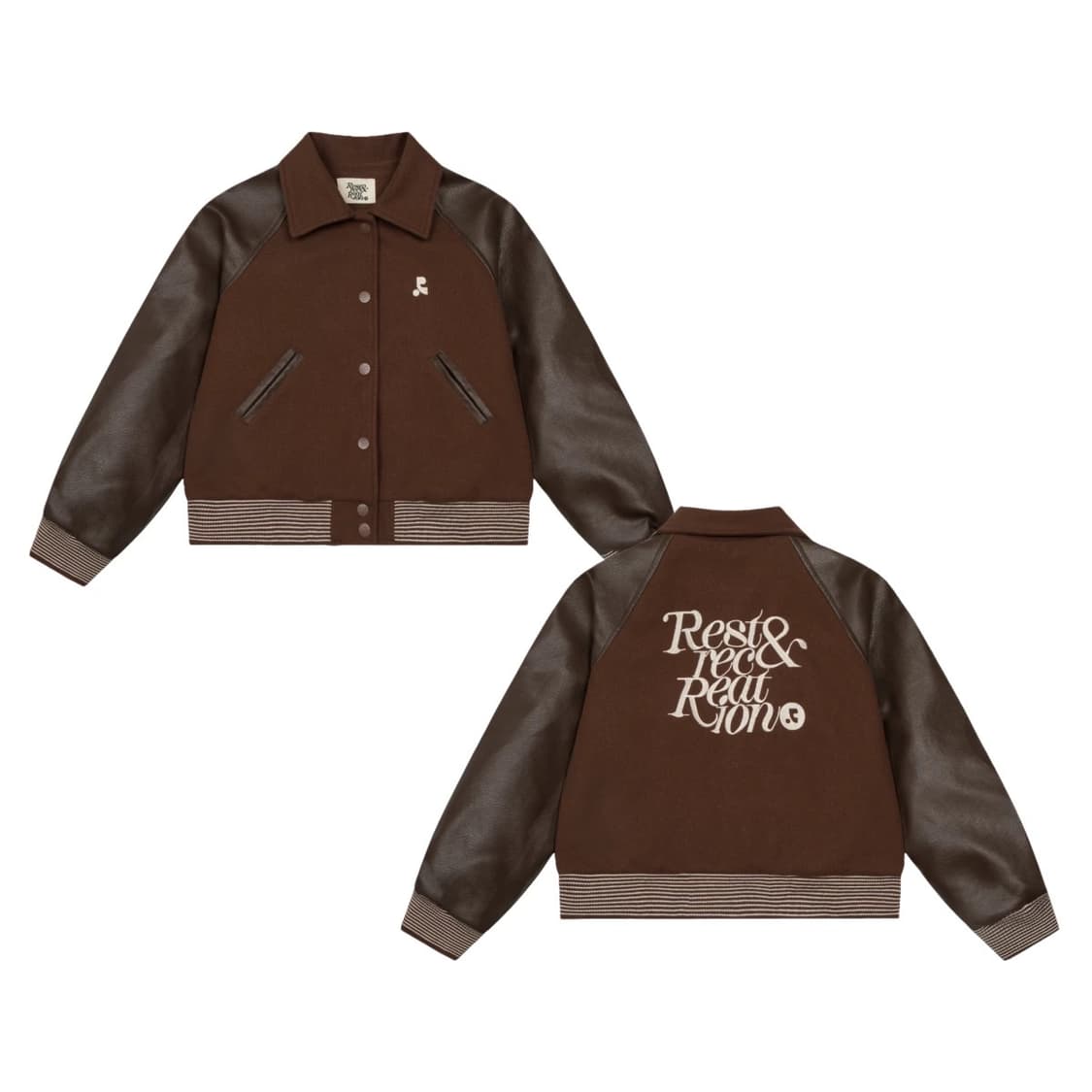 레스트앤레크레이션 봄버자켓 브라운 상품이미지1