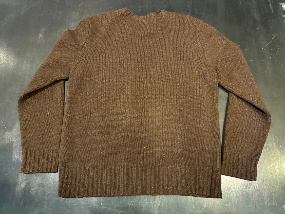 M) 폴로 울 니트 스웨터 브라운 상품이미지5