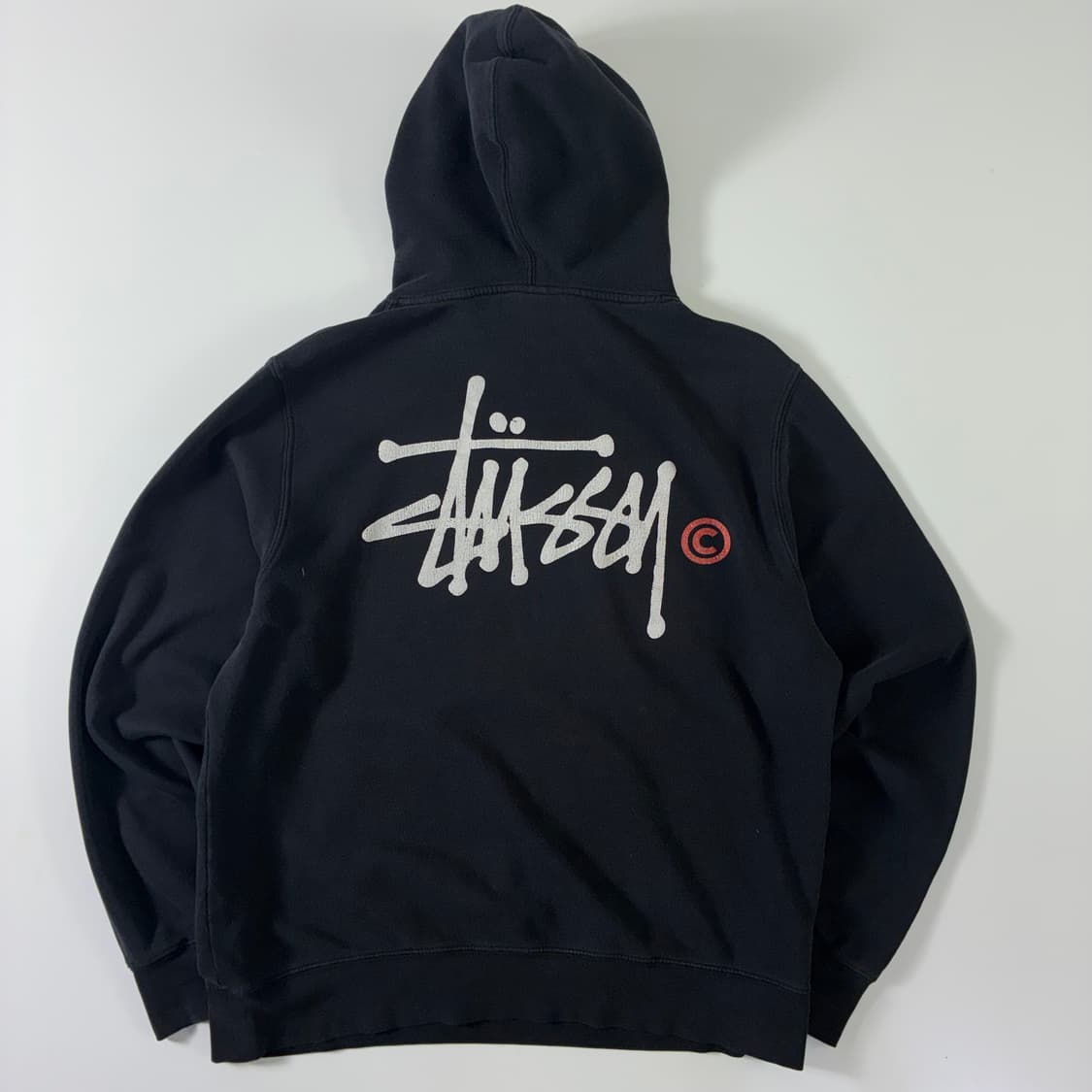 Stussy  스투시 00,s 스탁로고 블랙 후드티  상품이미지2