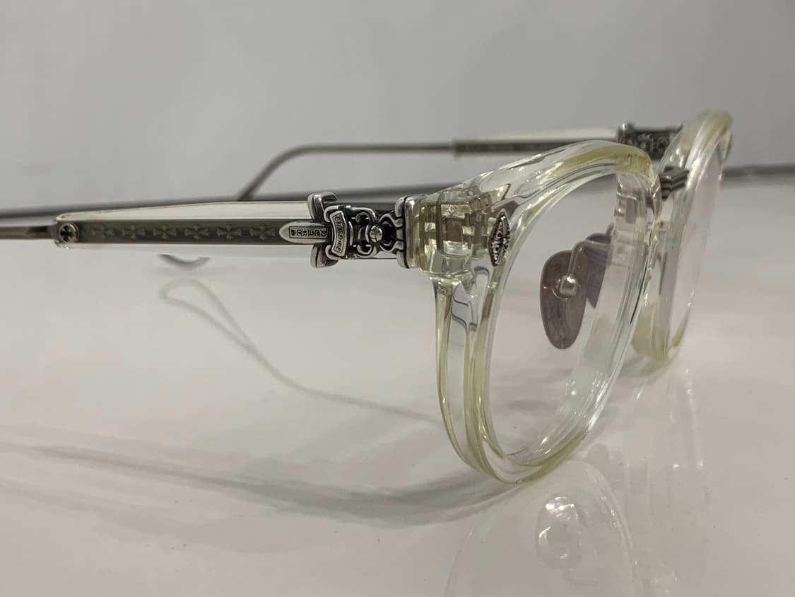 크롬하츠 SAC 크리스탈 클리어&앤틱실버 안경 [CRYS/AS] 상품이미지1