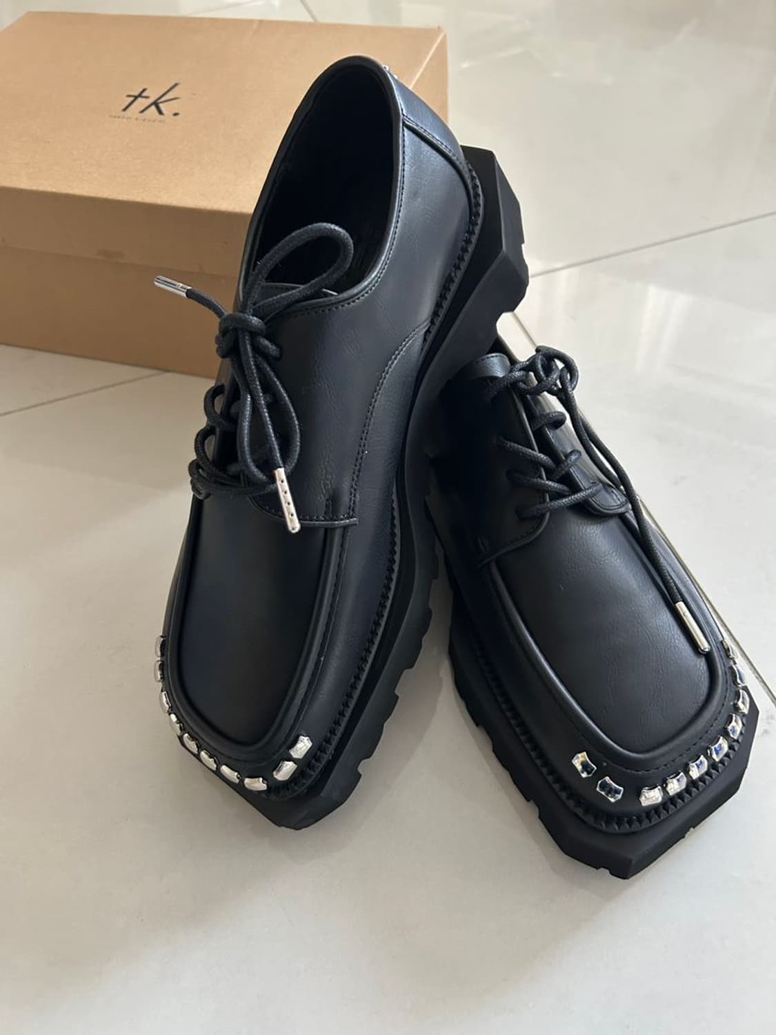 STUDS SQUARE SHOES 스터드 스퀘어 슈즈 상품이미지2