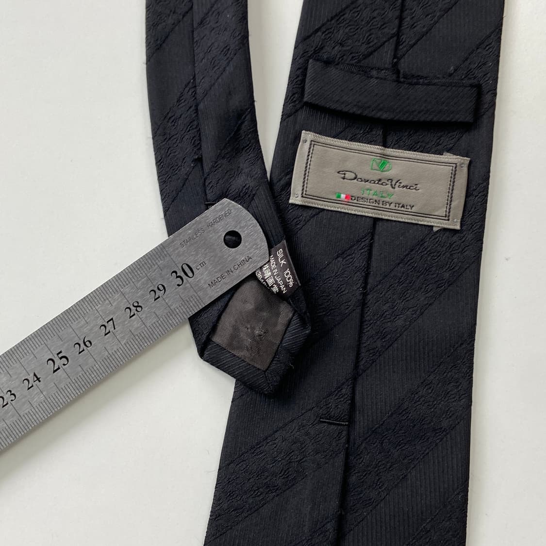 Donato Vinci 블랙 실크 이태리 넥타이 상품이미지6