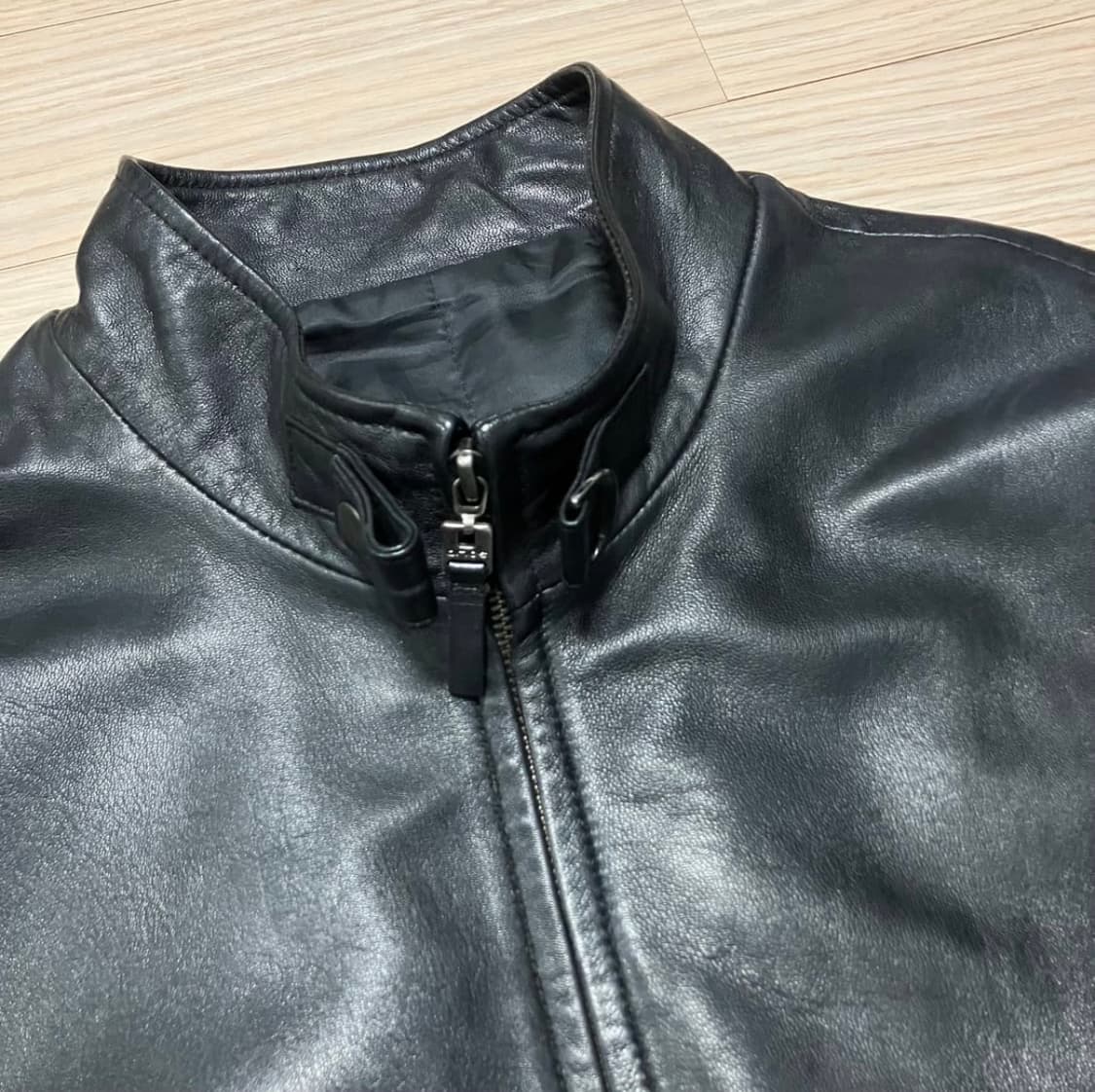 [솔리드옴므] 우영미 이태리 램스킨 양가죽 자켓 블랙 Mens XL ·  상품이미지3