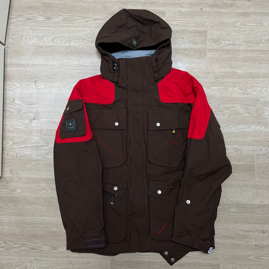 언리미티드 스키복 보드복 배색 후드 스키점퍼 [브라운] M/95 상품이미지1