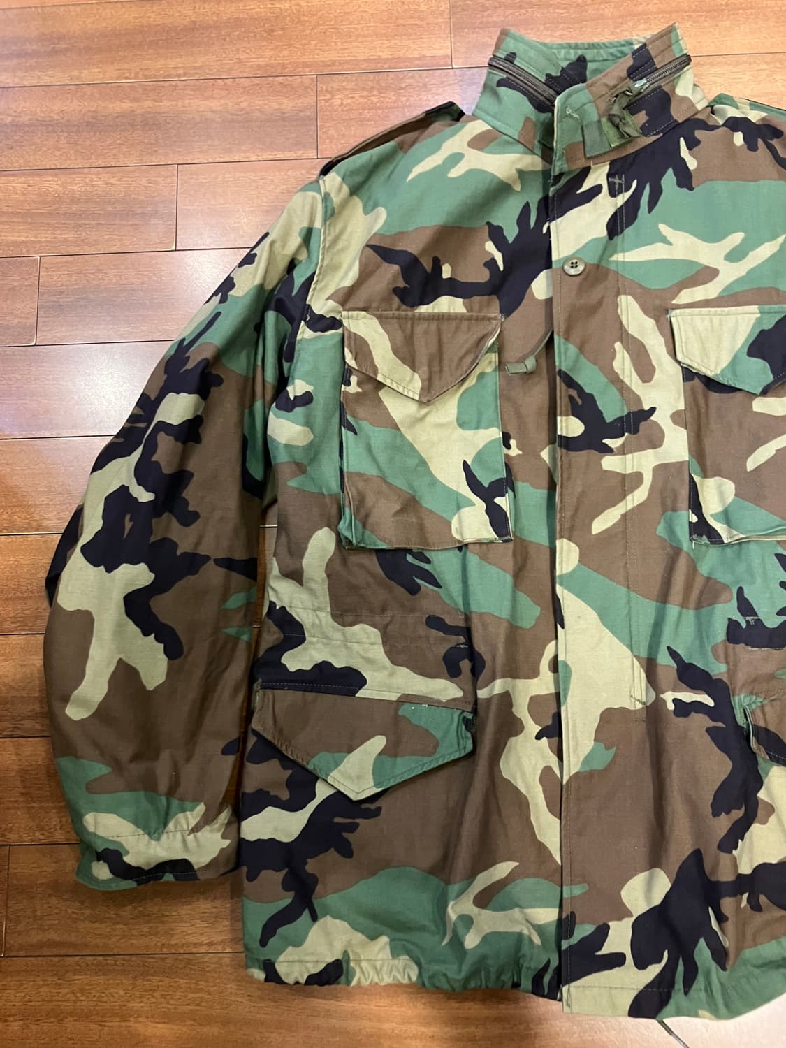 미군 M65 우드랜드 필드자켓 L 상품이미지3