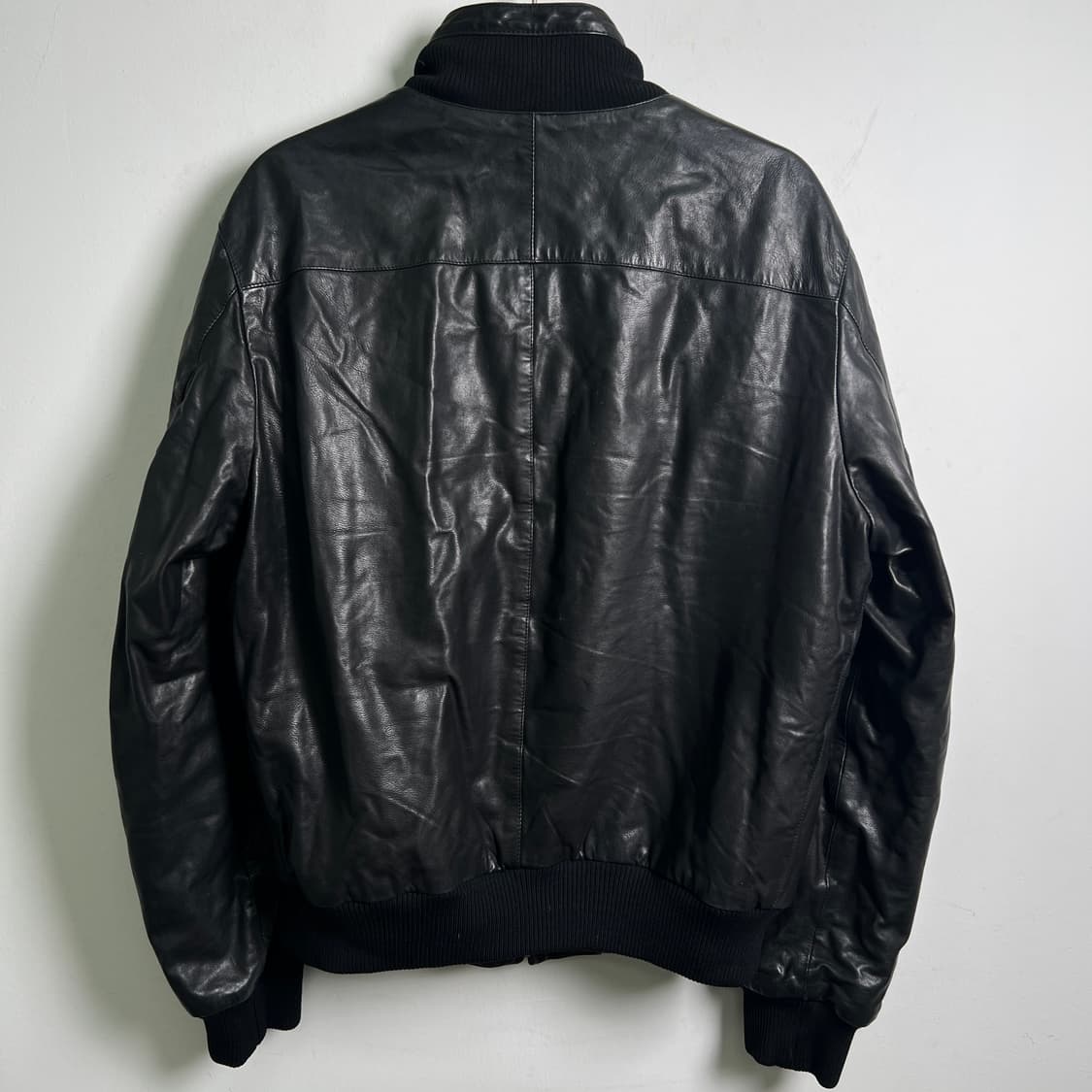 Zegna 에르메네질도 제냐 나파 레더 블루종 48 상품이미지6