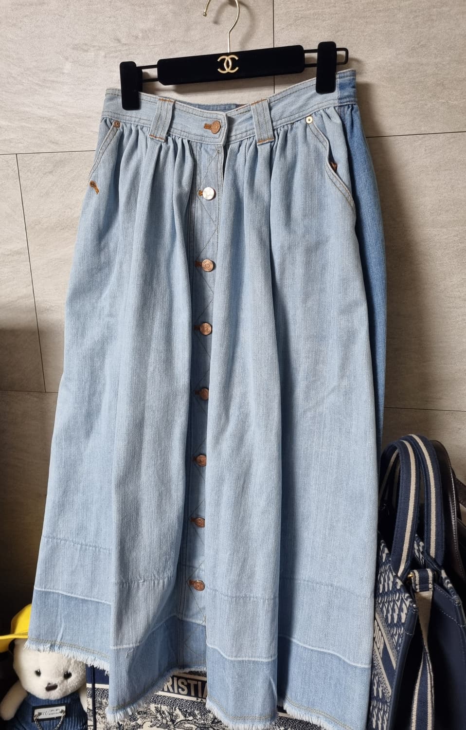 정품) 럭키슈에뜨 데님 스커트  상품이미지2