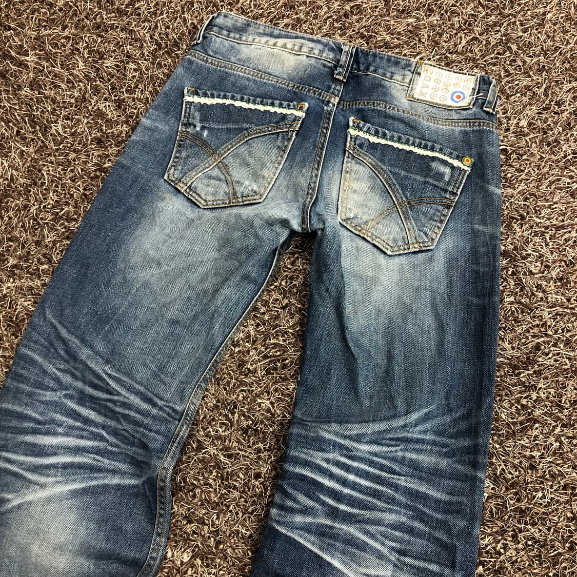 COAX 빈티지 워시드 디스 데님 팬츠 상품이미지7