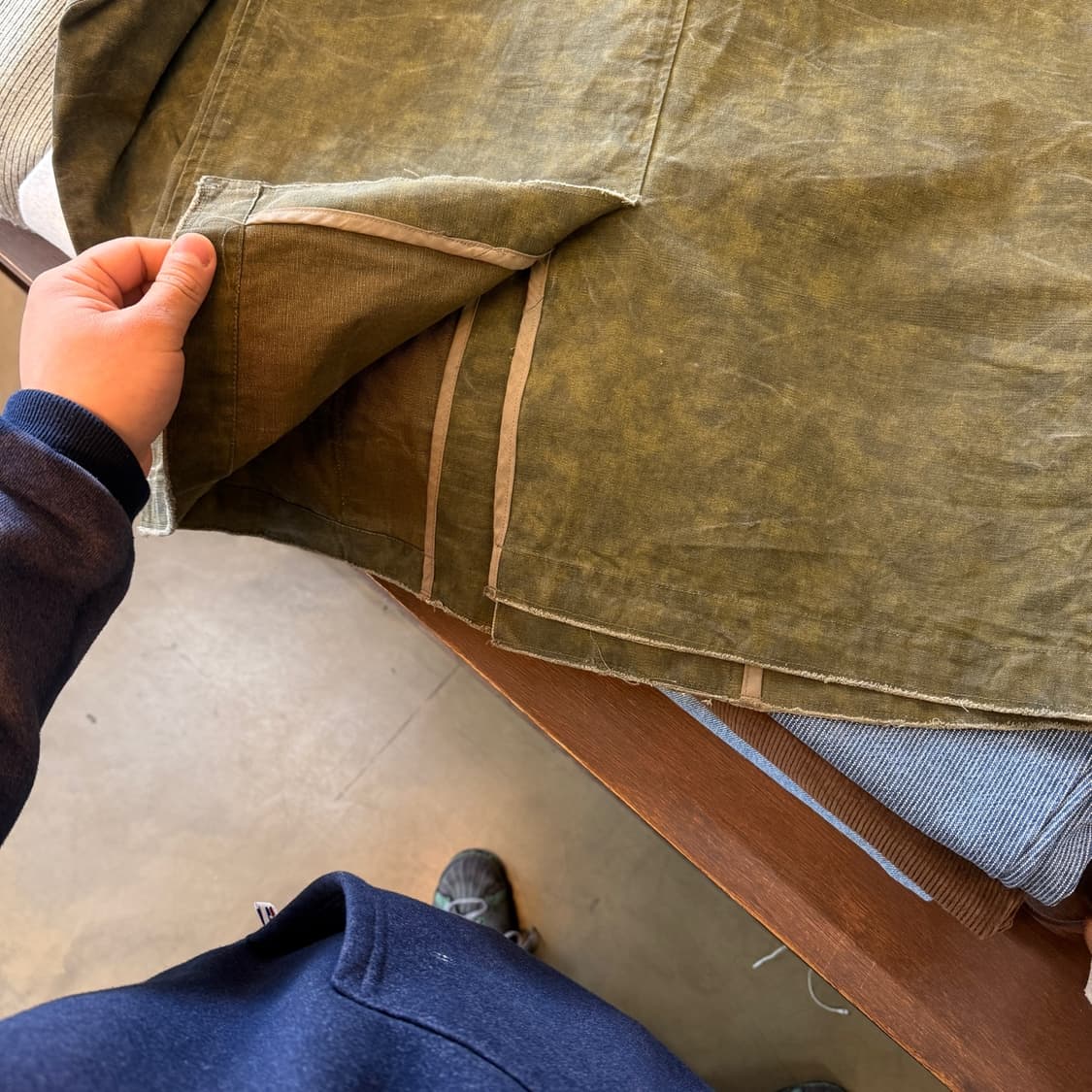 울리치 러프커팅 라이트 피코트  자켓 상품이미지6